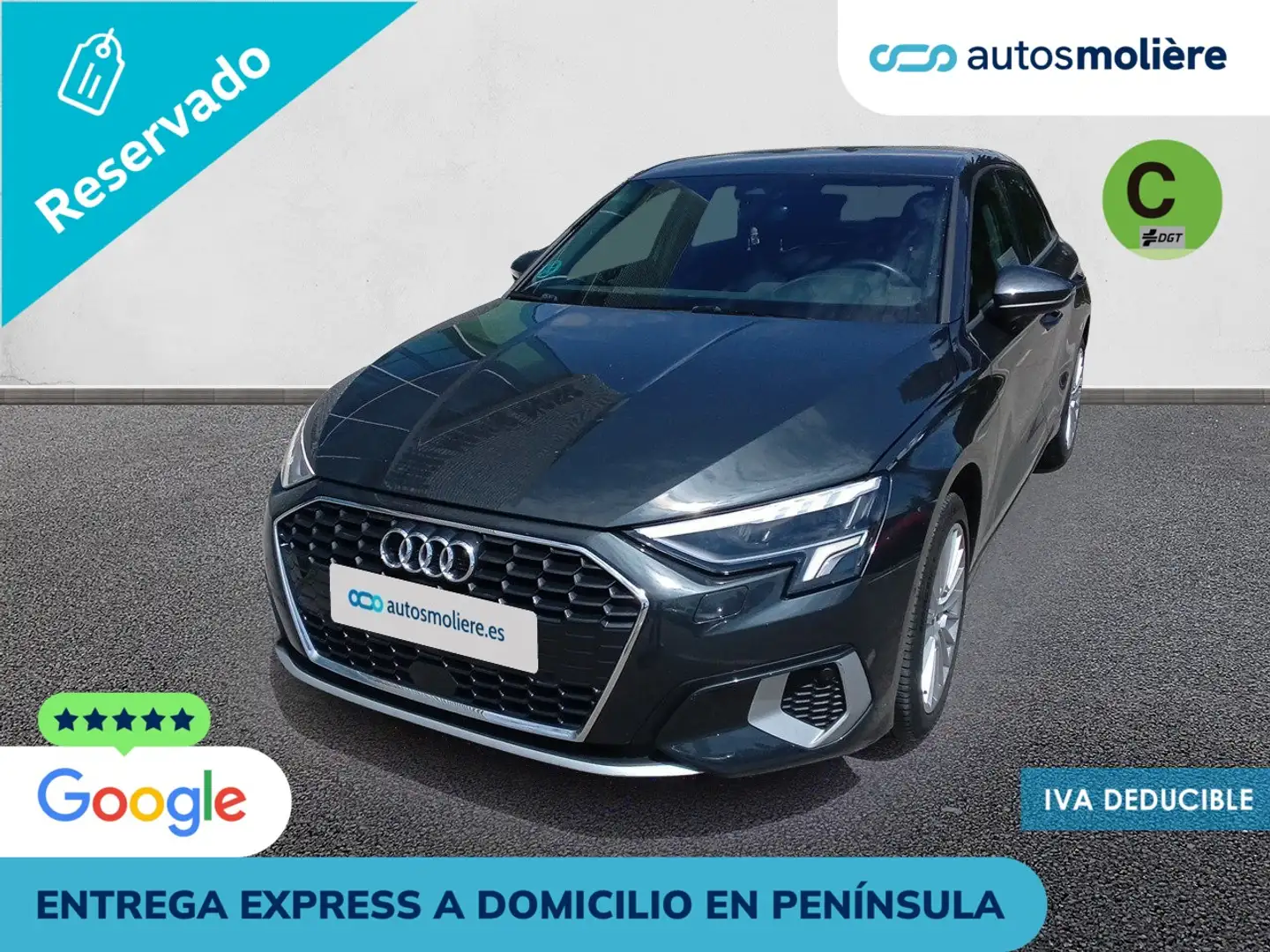 Audi A3 Sportback 30TDI Advanced Gris - 1