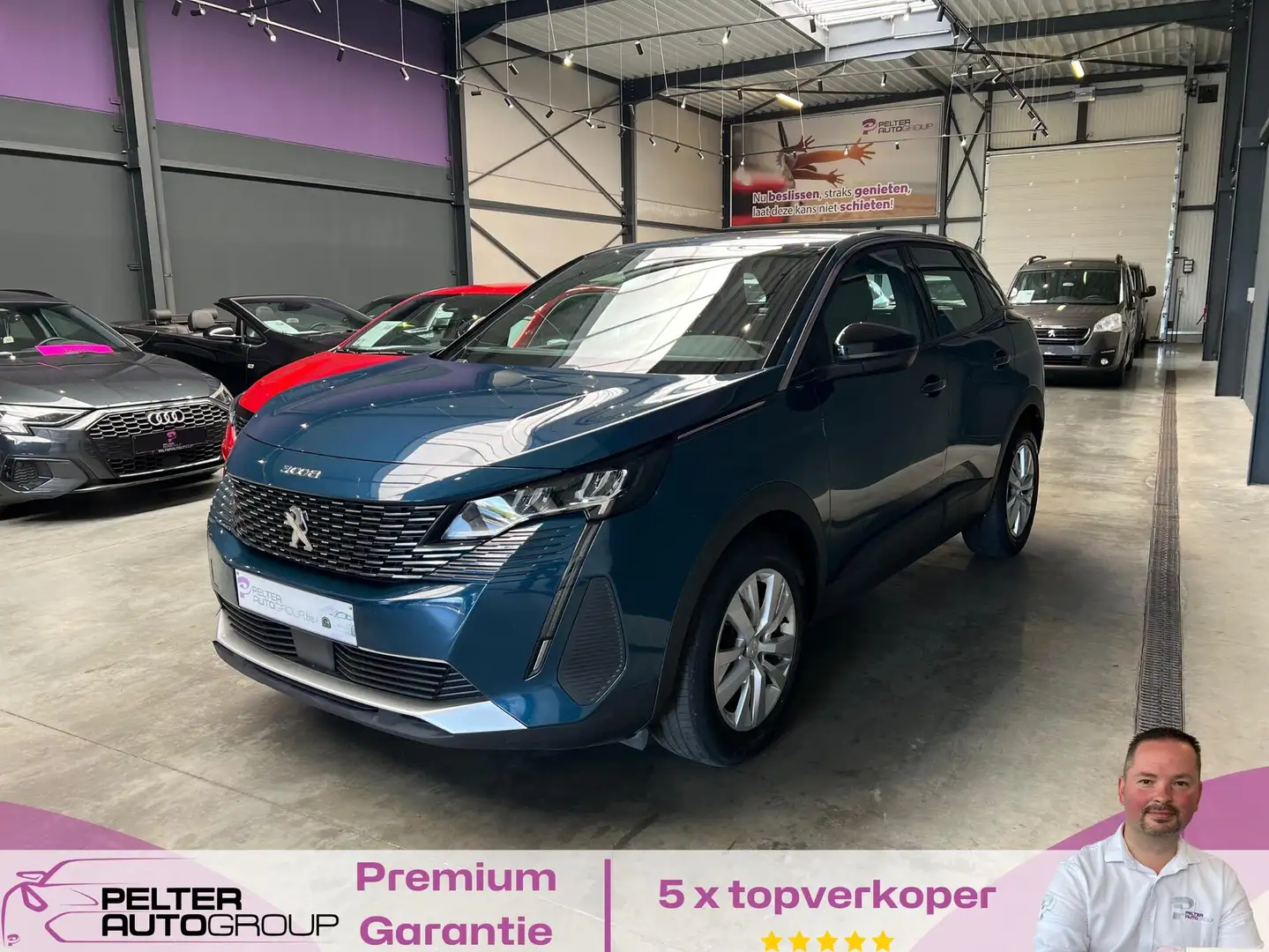 Peugeot 3008 1.5BlueHDi Active Pack Automaat GPS Camera Blauw - 1