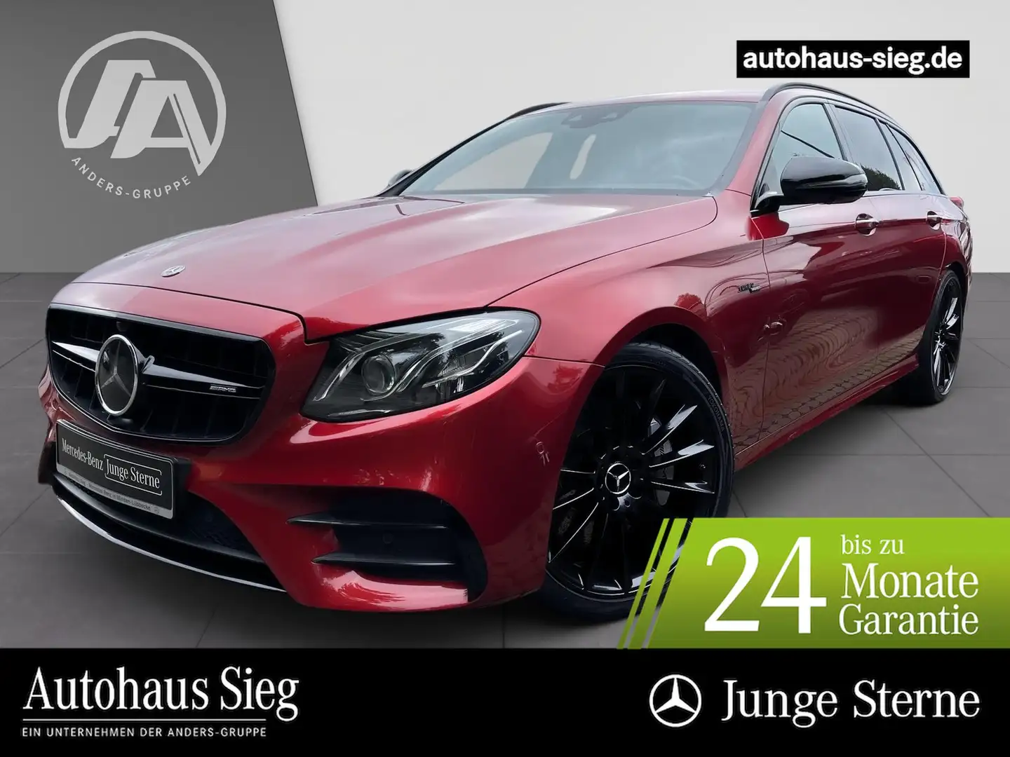 Mercedes-Benz E 53 AMG 4M+T COM+Perf.Sitz+Distr+Burm+HUD+360° Rojo - 1