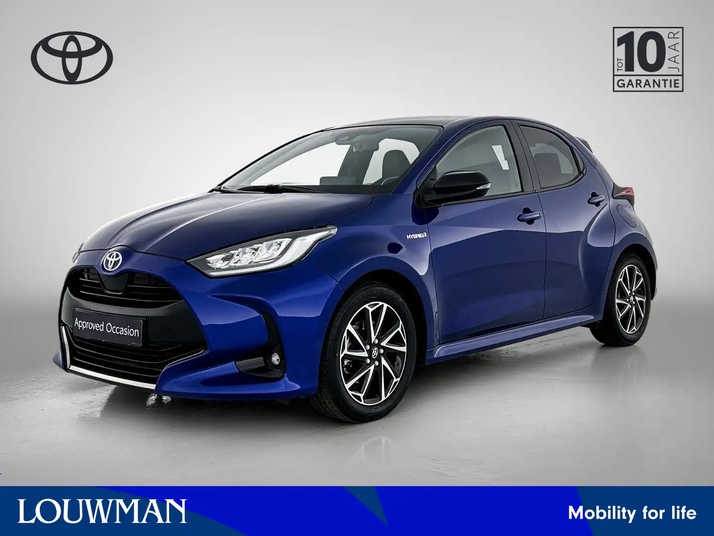 Toyota Yaris 1.5 Hybrid Style Limited | Panoramadak | Leder/sto Blu/Azzurro - 1