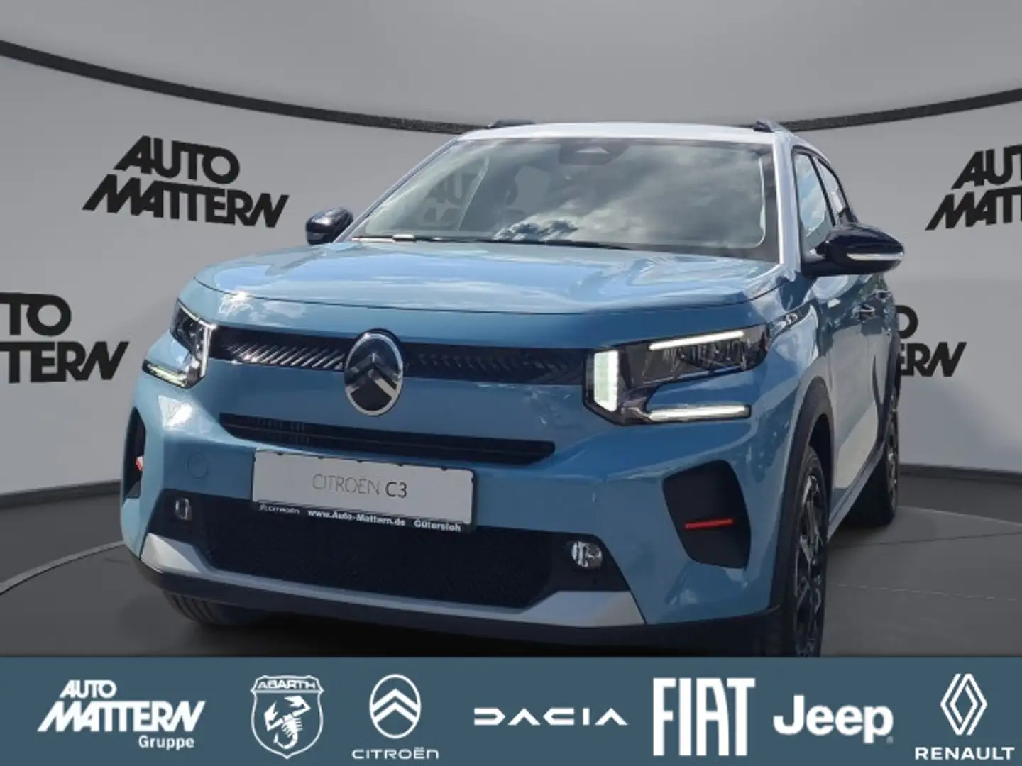 Citroen C3 AUSTELLUNGSFAHRZEUG! Klimaaut.|AC|NAVI|CarPla Blauw - 1