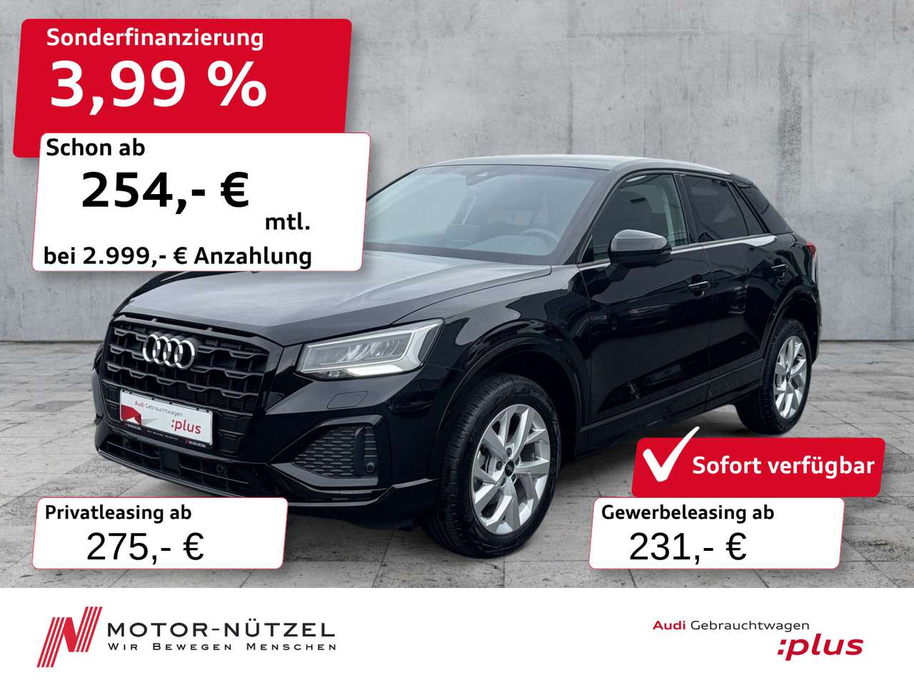 Audi Q2 2025 — 30 TFSI ADVANCED LED+RFK+GRA+SHZ+AHK+17"LM