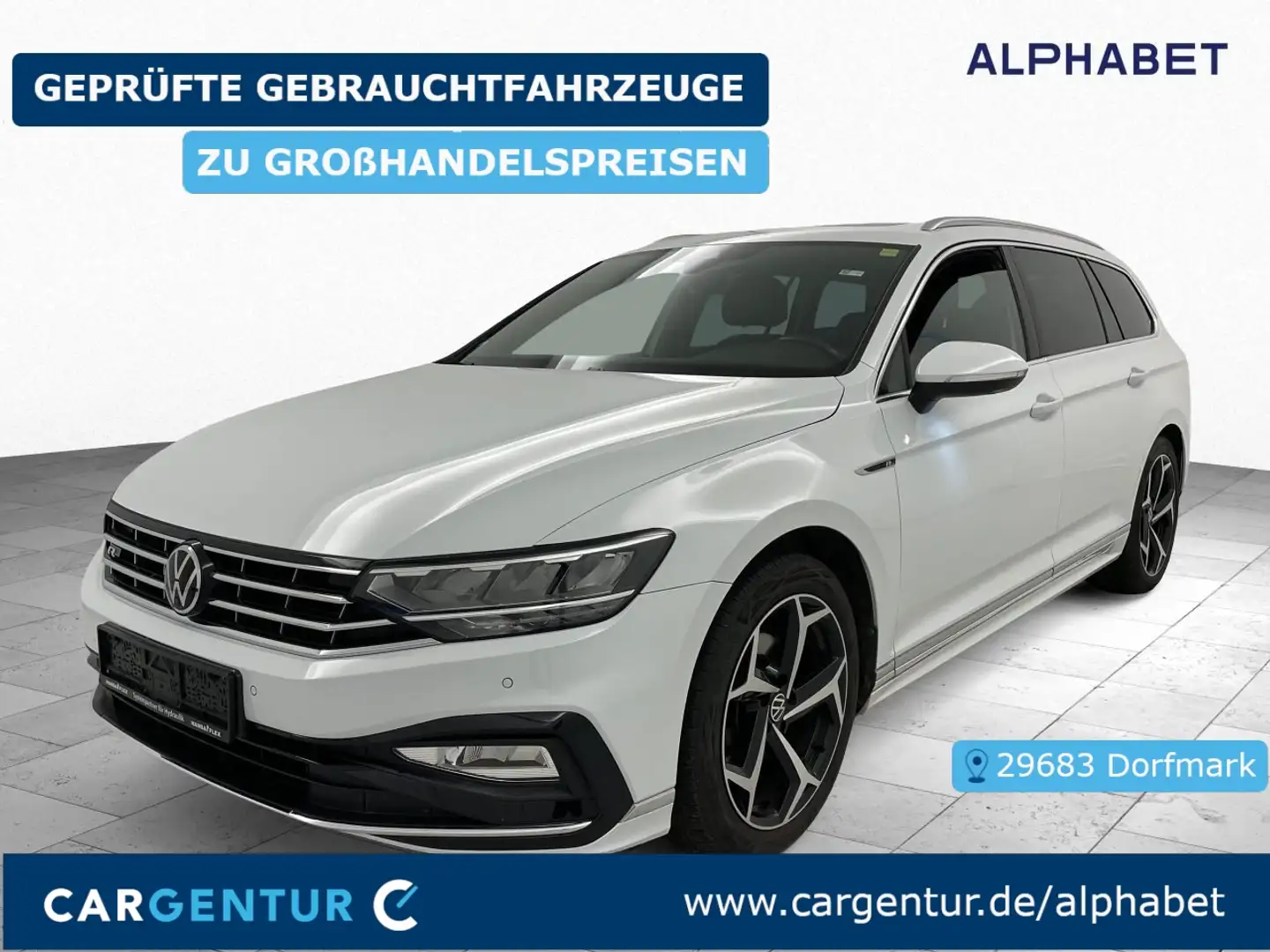 Volkswagen Passat Variant 2.0 TDI Business R-Line 360° Blanc - 1