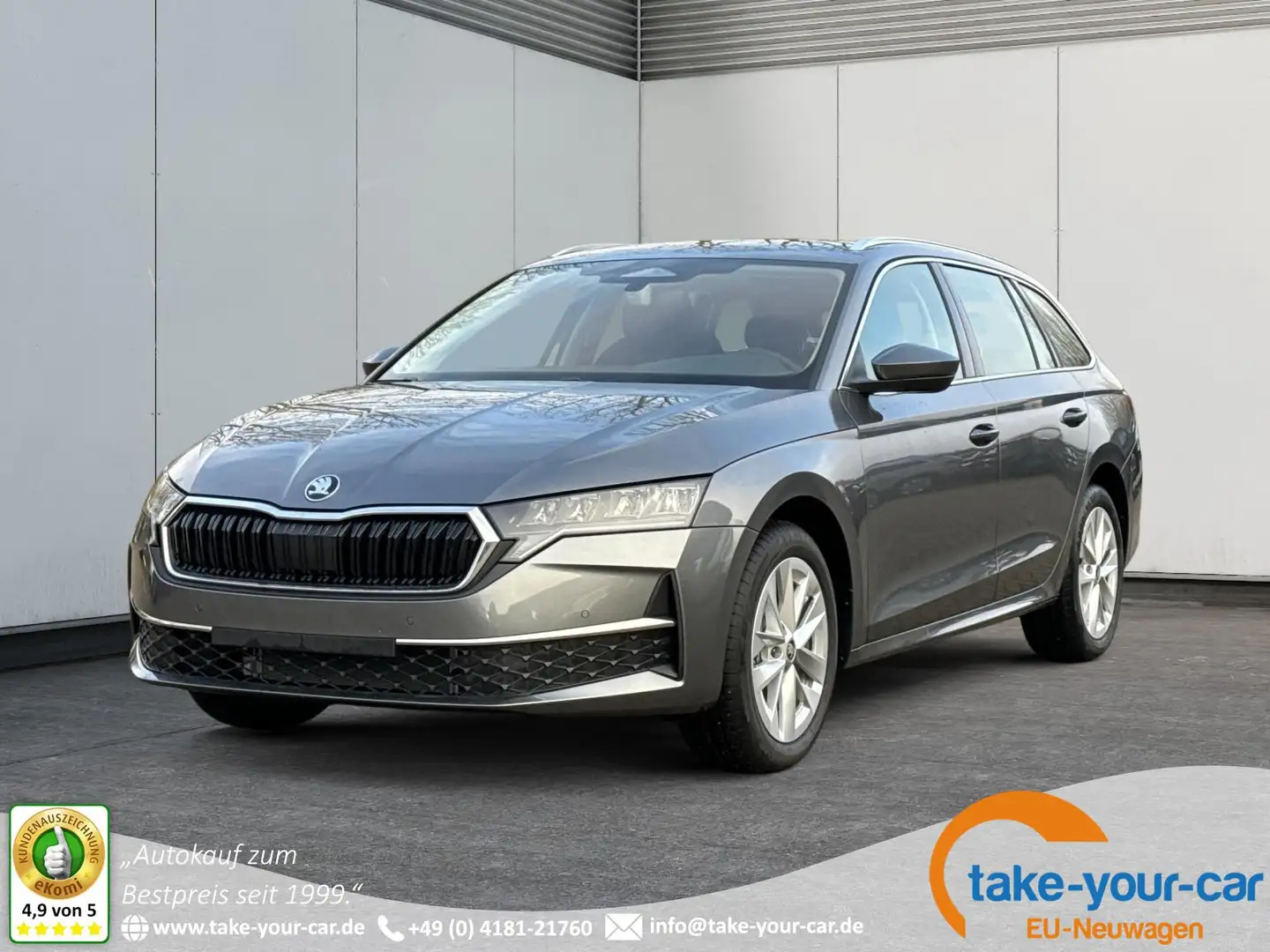 Skoda Octavia Combi Selection AHK+KAMERA+ACC+EL. HECKKL+SHZ 2... Grau - 1