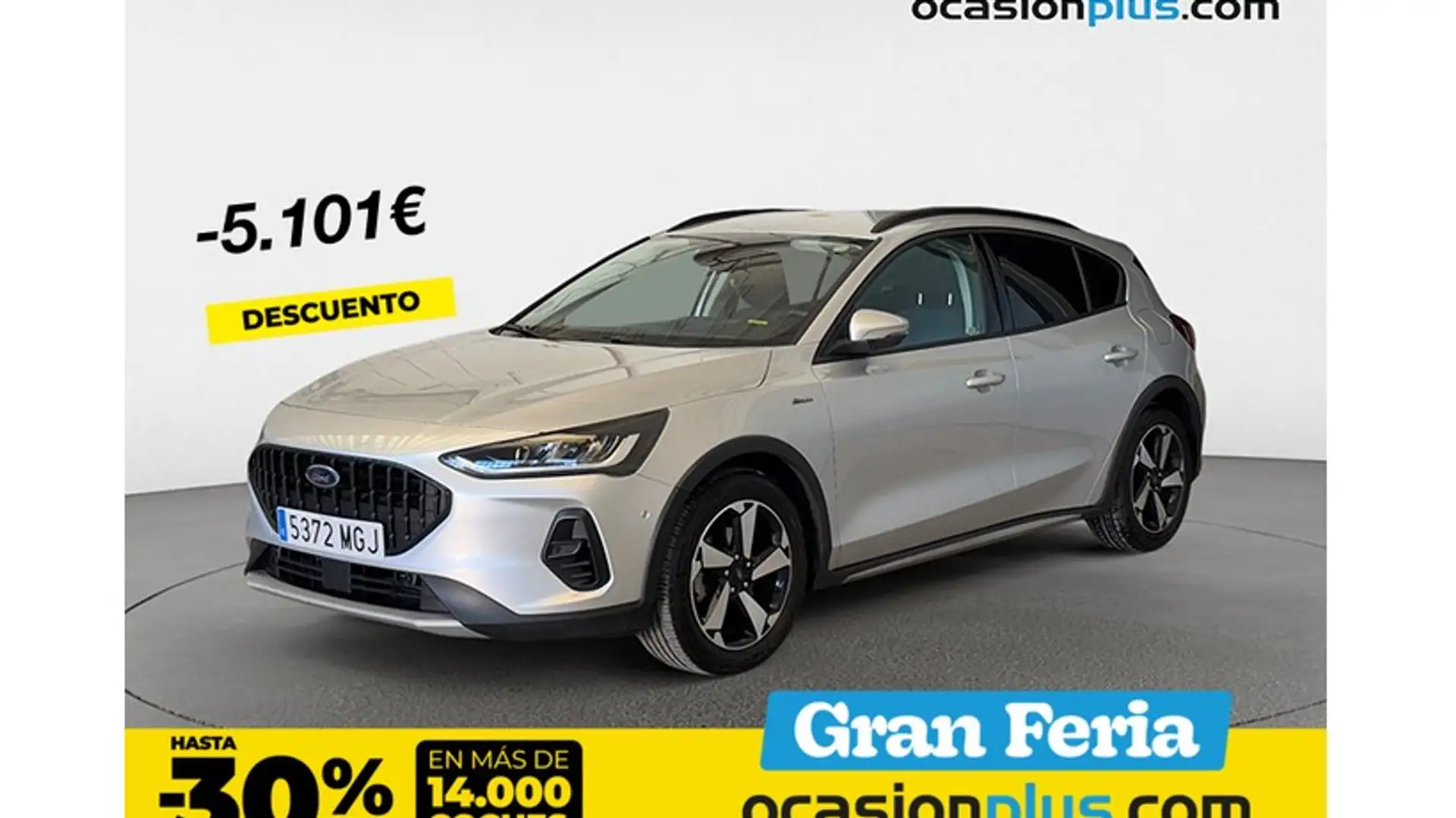 Ford Focus 1.0 Ecoboost MHEV Active 155 Plateado - 1