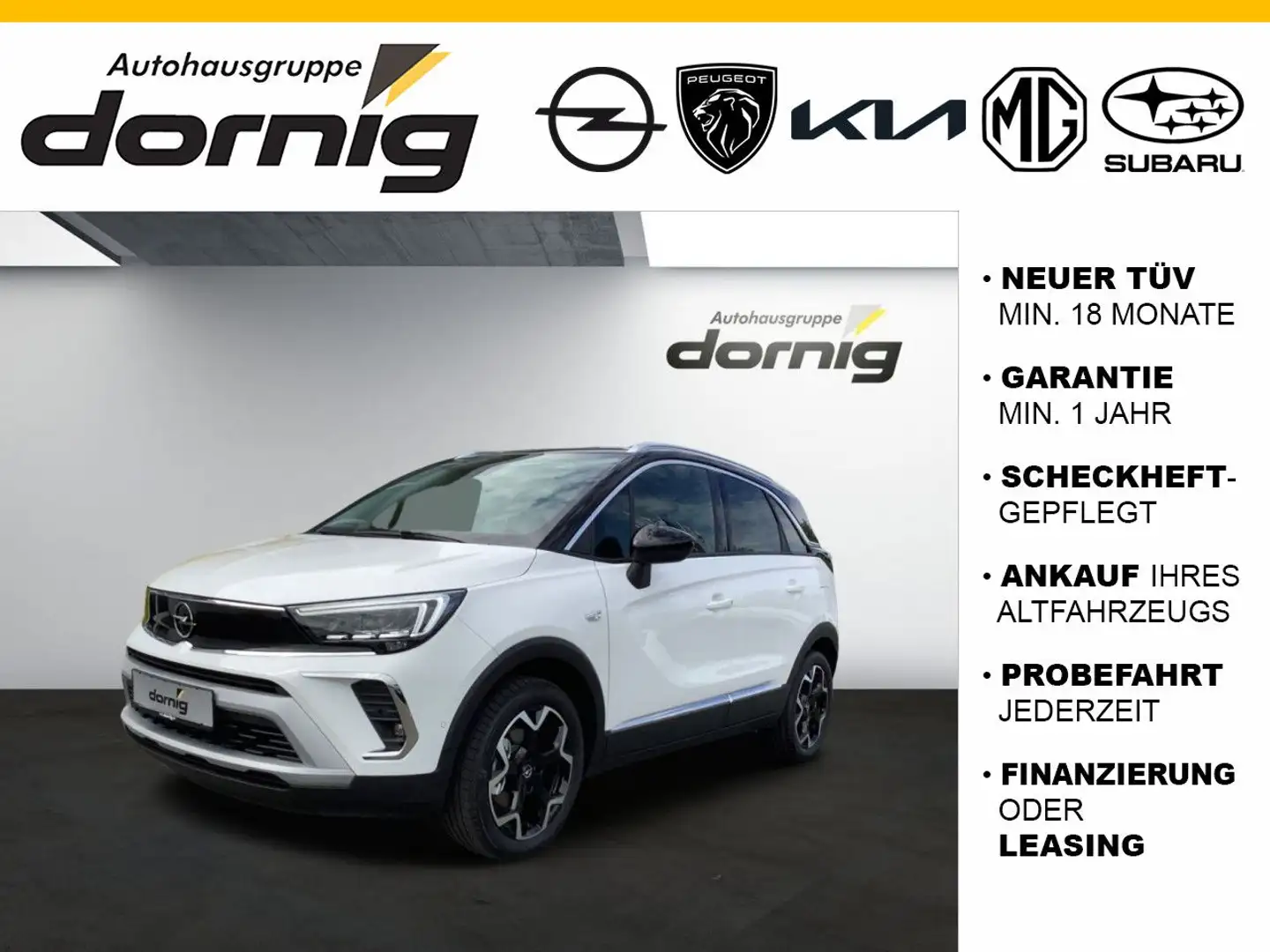 Opel Crossland X Crossland Ultimate 1.2 Turbo Park&Go Blanc - 1