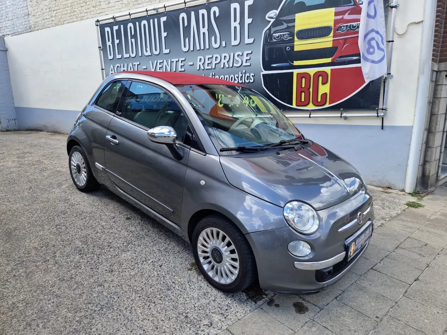Fiat 500C 500C 1.2i Lounge Gris - 1