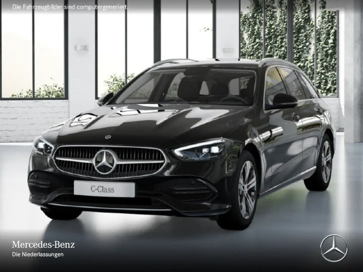 Mercedes-Benz C 220 d T 4M AVANTG+360+AHK+LED+STHZG+TOTW+KEYLESS Noir - 2