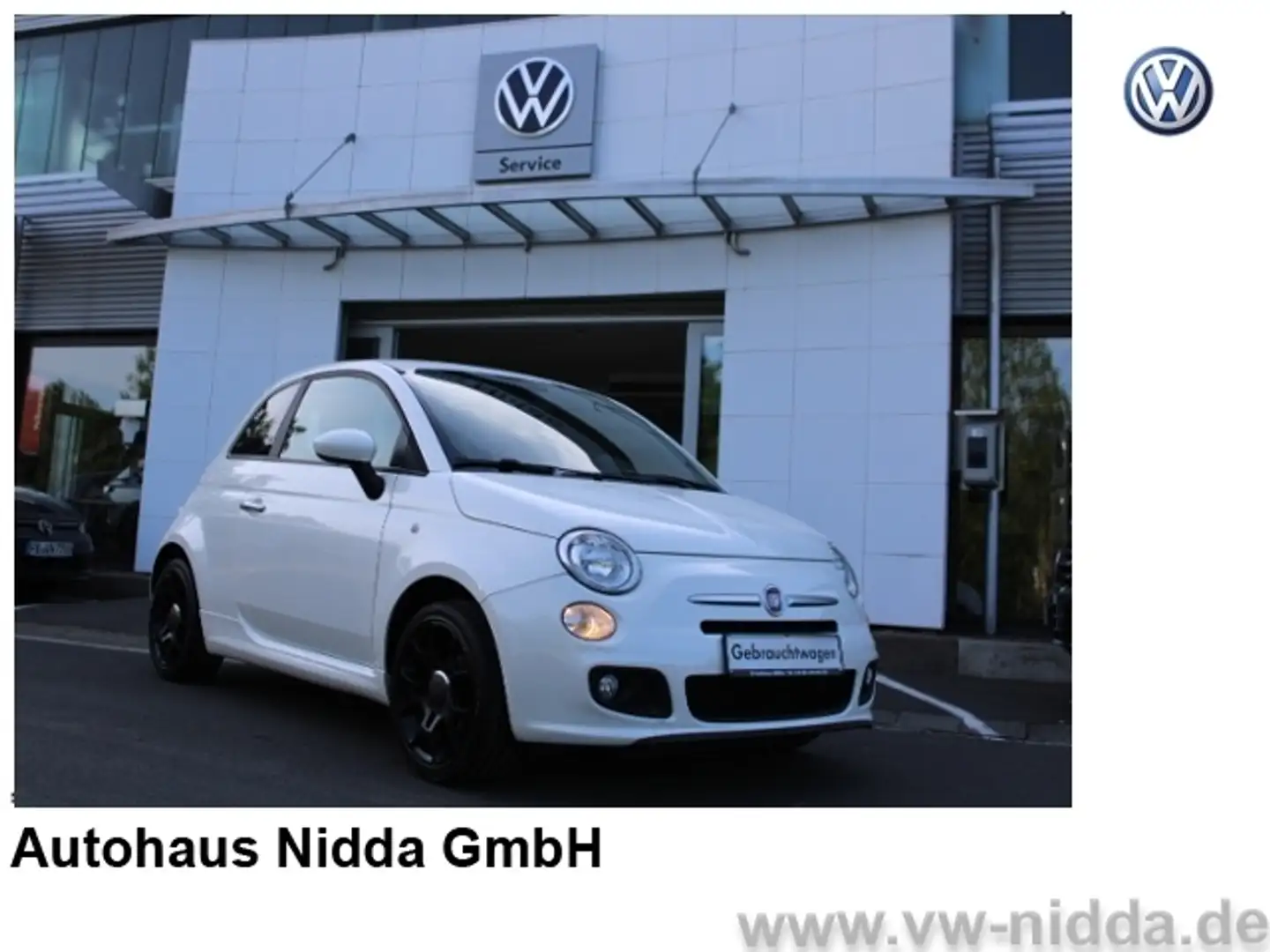 Fiat 500 1.2 8V S -KLIMA-AUX-SERVICE GEPFLEGT- ALU Weiß - 1