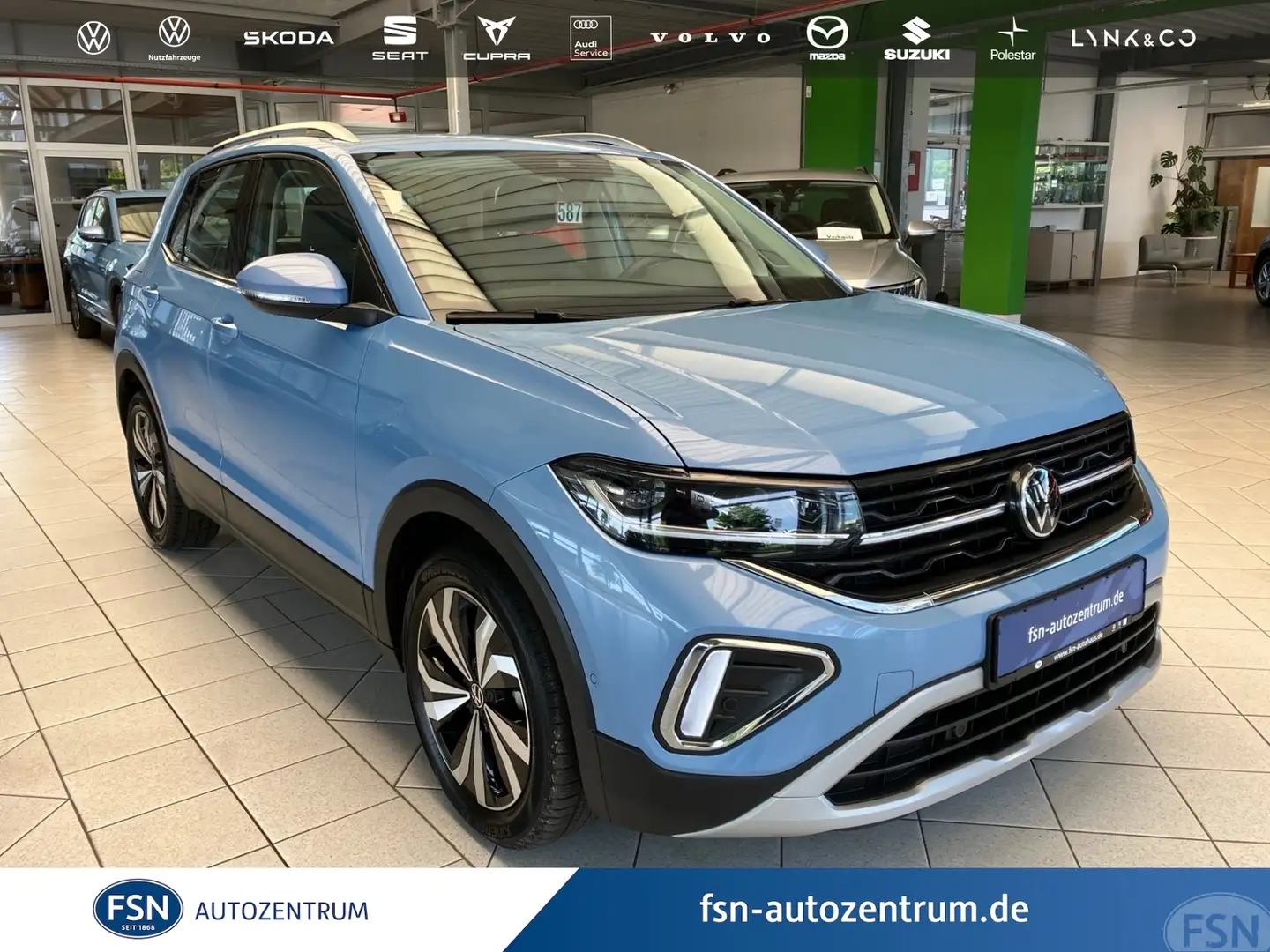 Volkswagen T-Cross 1.0 TSI Style DSG IQ NAVI RFK ACC Blau - 1