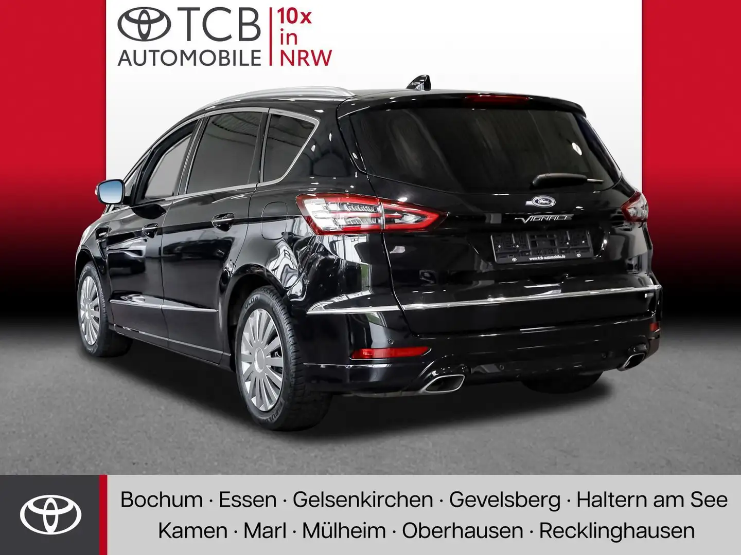 Ford S-Max 2.5 Hybrid Vignale SHZ PDC KLIMA LED AHK Kamera Schwarz - 2