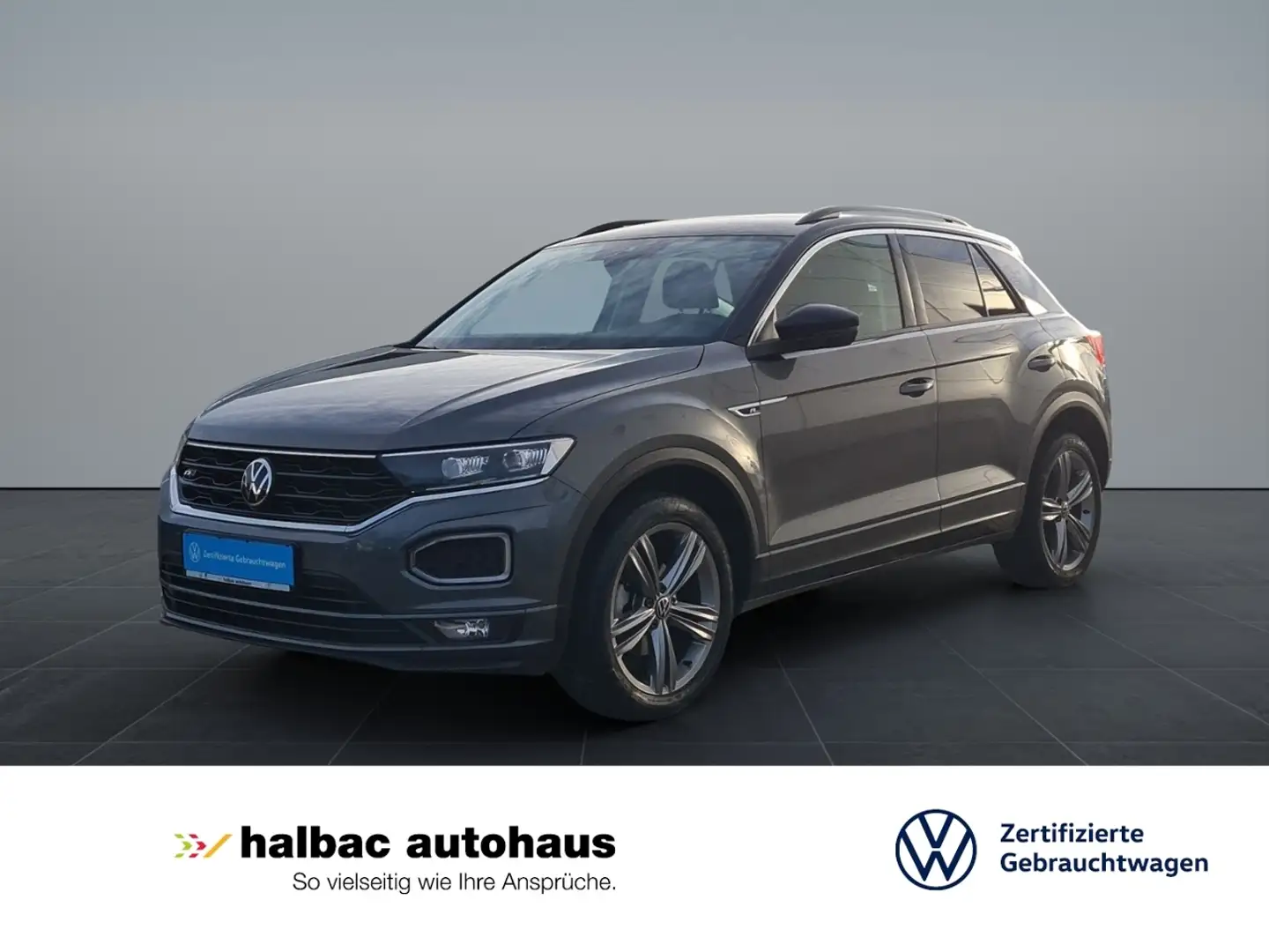 Volkswagen T-Roc 1.5 TSI DSG Style+AHK+R-LINE+NAVI+LED+APPCONN Grau - 1