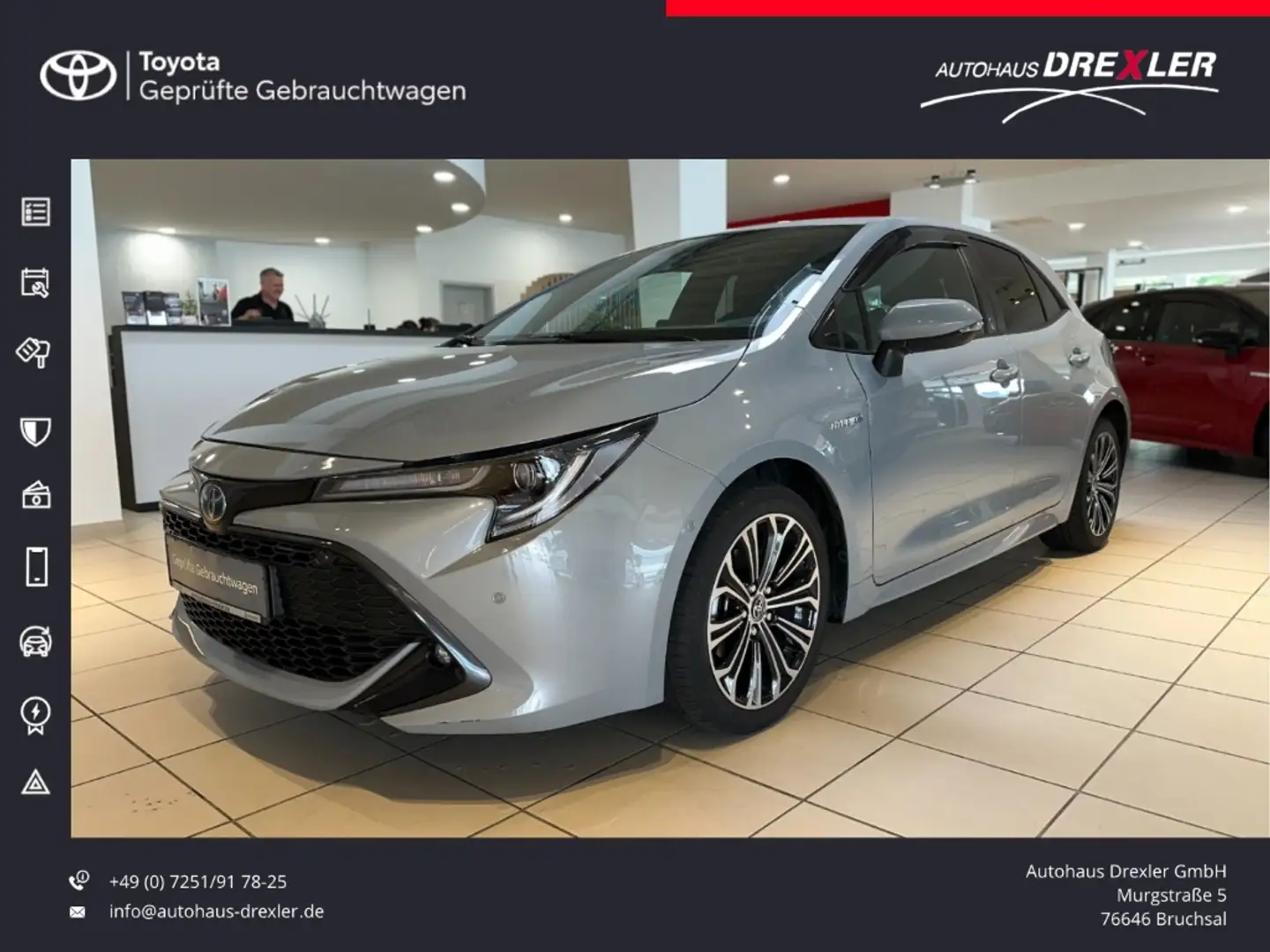 Toyota Corolla Hybrid Team D (Kamera, Apple Carplay) Grigio - 1