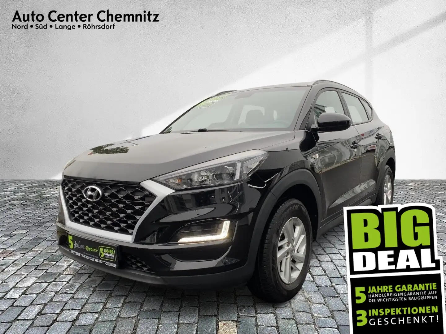 Hyundai TUCSON 1.6 Select KlimaA/Servo/ZV/SpurH Schwarz - 1