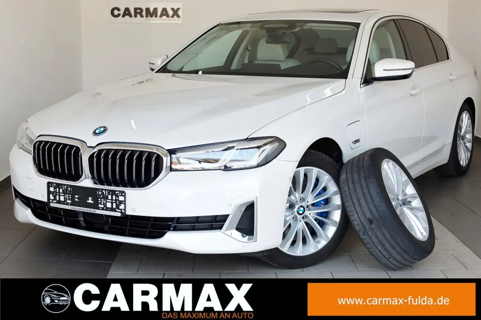 BMW 545 e xDrive Luxury Line,Navi,SD,4xSH,Kam,AHK,+WR Weiß - 1