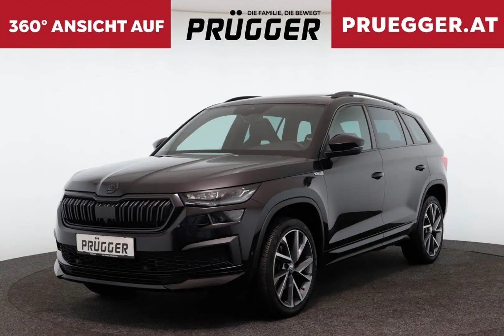 Skoda Kodiaq 2,0 TDI 4x4 Sportline DSG VIRTUAL AHV PANO NAVI Schwarz - 1