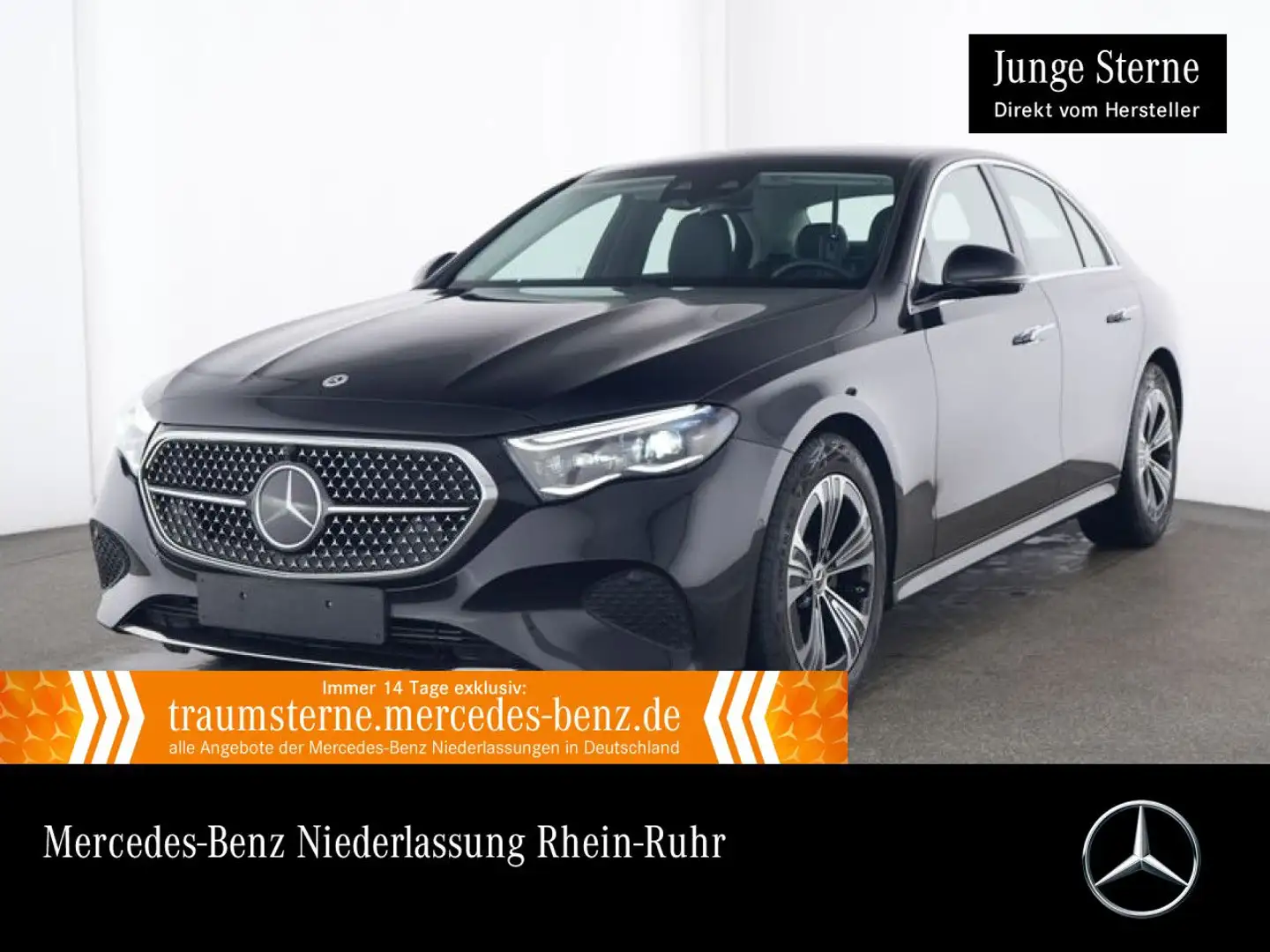 Mercedes-Benz E 200 Avantgarde Fahrass 360° Distr. Spurhalt-Ass Schwarz - 1