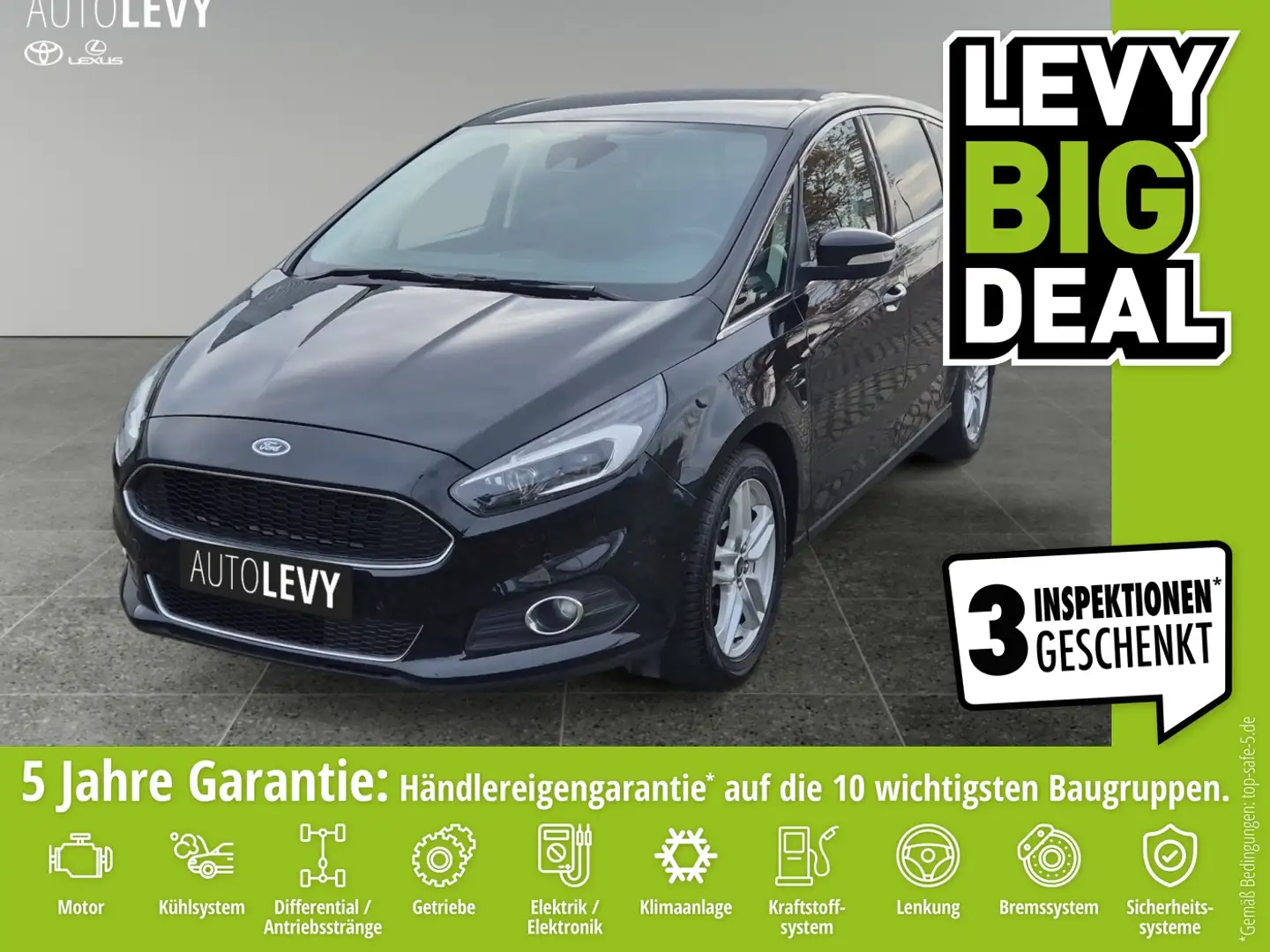 Ford S-Max 2.0 EcoBoost Titanium NAVI*RFK*SHZ*7SITZER* Schwarz - 1