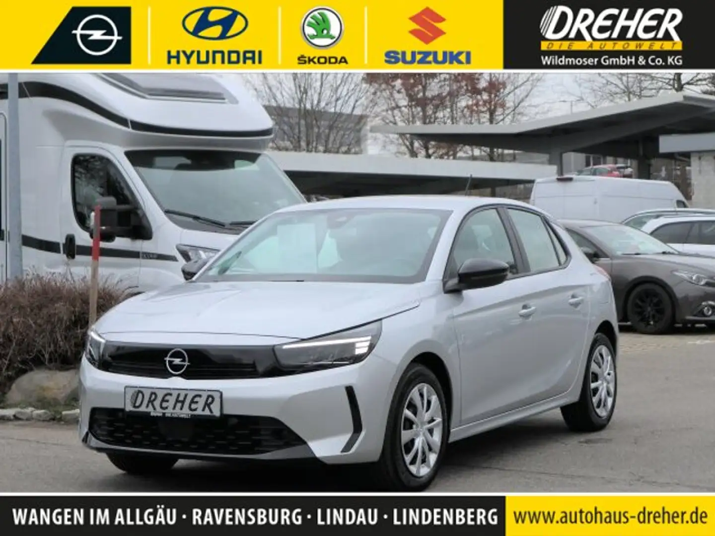Opel Corsa Corsa Klima/EPH/Lenkradhzg/Temp.MF-Lenkrad/UVM. Argent - 1
