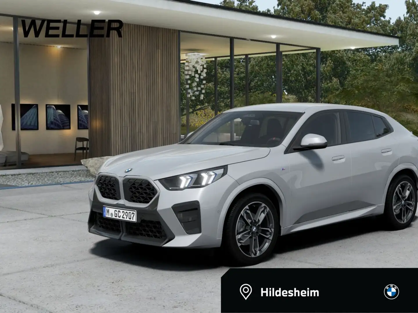 BMW X2 xDrive20d Sportpaket Navi LED Klima PDC Grau - 1