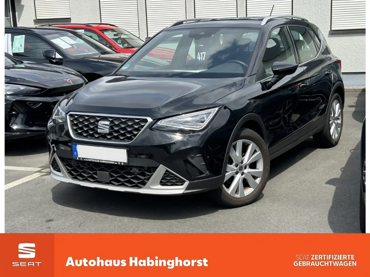SEAT Arona 1.0 TSI DSG Xperience LED Ahk. Navi Klima PDC Full Schwarz - 1