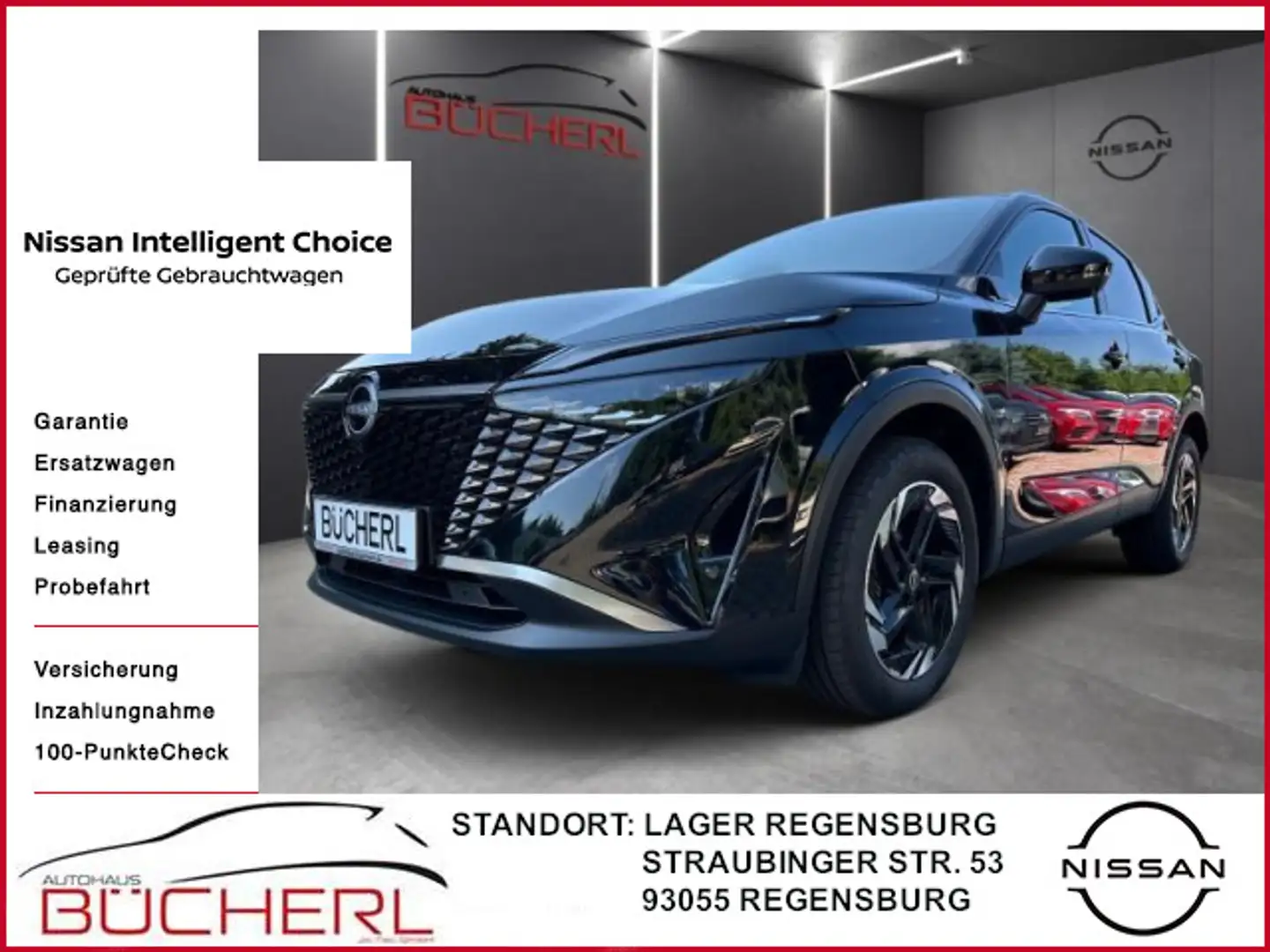 Nissan Qashqai N-Connecta MHEV, 360°Kam, SHZ, Re-Import Noir - 1