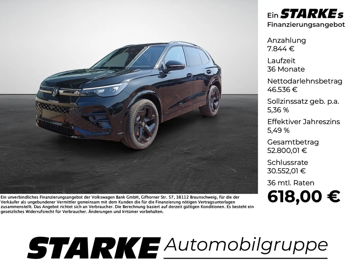Volkswagen Tiguan 2.0 TDI DSG R-Line Noir - 1