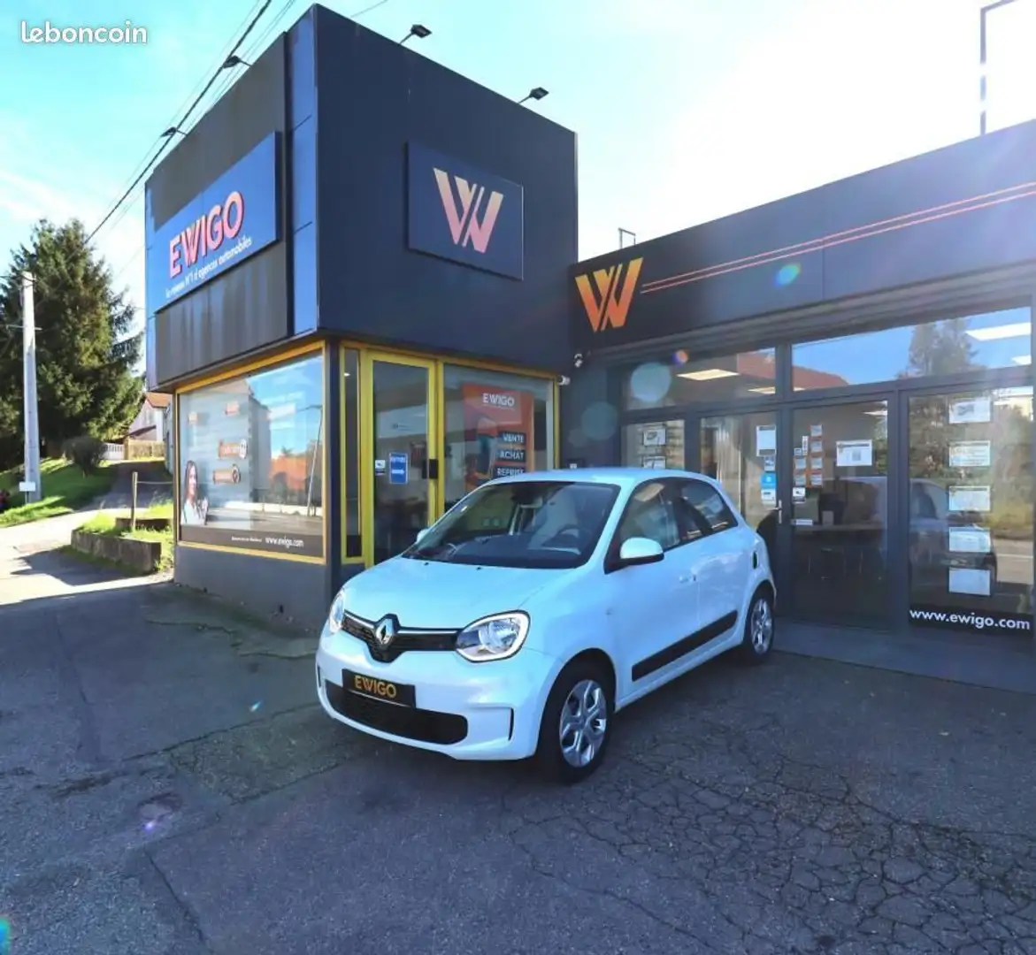 Renault Twingo R80 ELECTRIC 80 CH 42PPM 22KWH ACHAT-INTEGRAL ZEN BVA + CARPLAY Blanc - 1