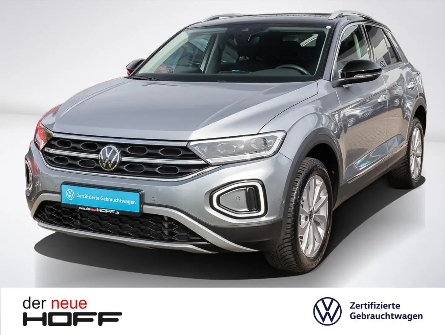 Volkswagen T-Roc Style 1.5 TSI DSG Navi AHK LED Sitzheizung Einpark Silber - 1