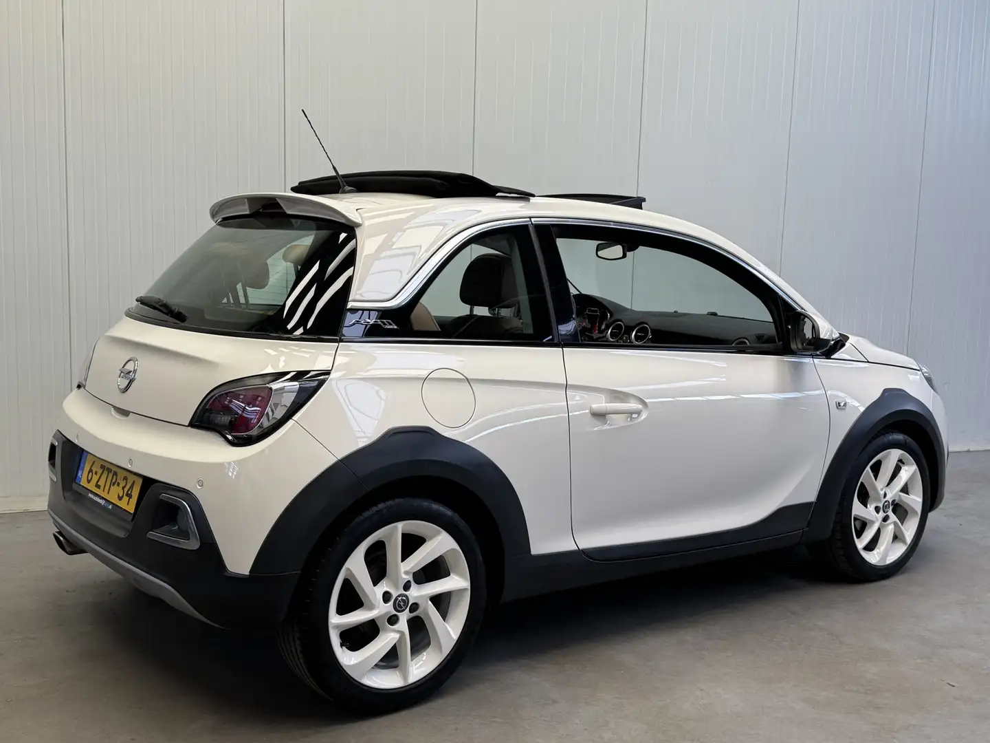 Opel Adam 1.0 Turbo Rocks CABIOLET-LEDER-AIRCO/ECC-PDC-LMV Blanc - 2