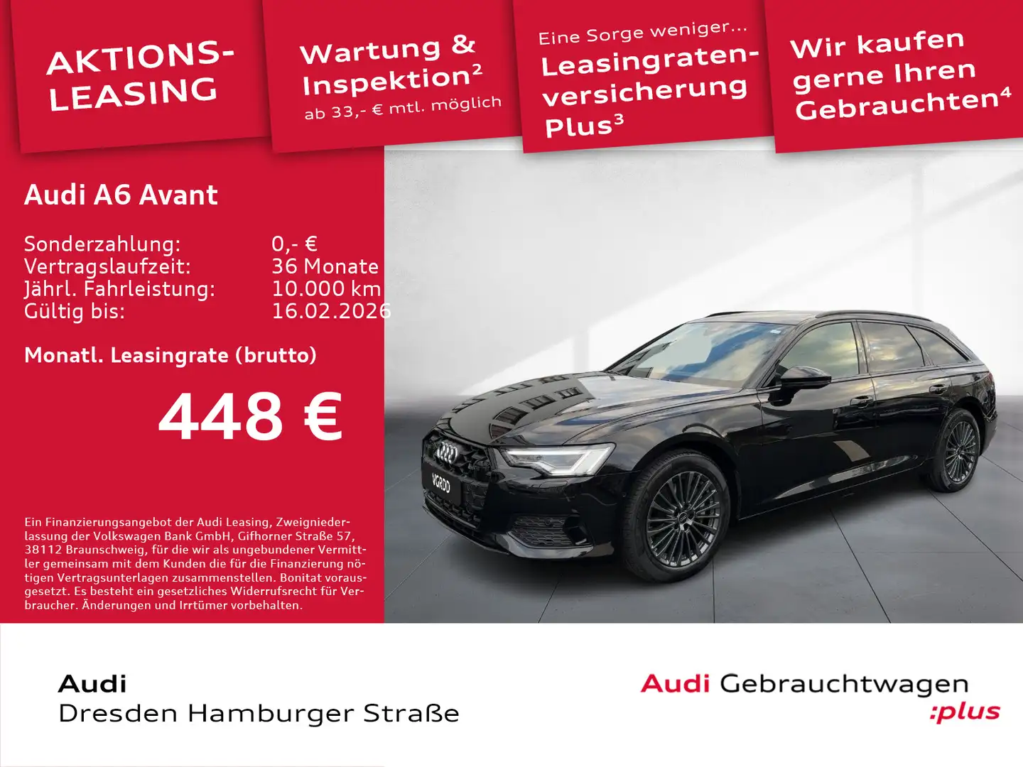 Audi A6 45TDI advanced quattro Matrix Pano AHZV Schwarz - 1