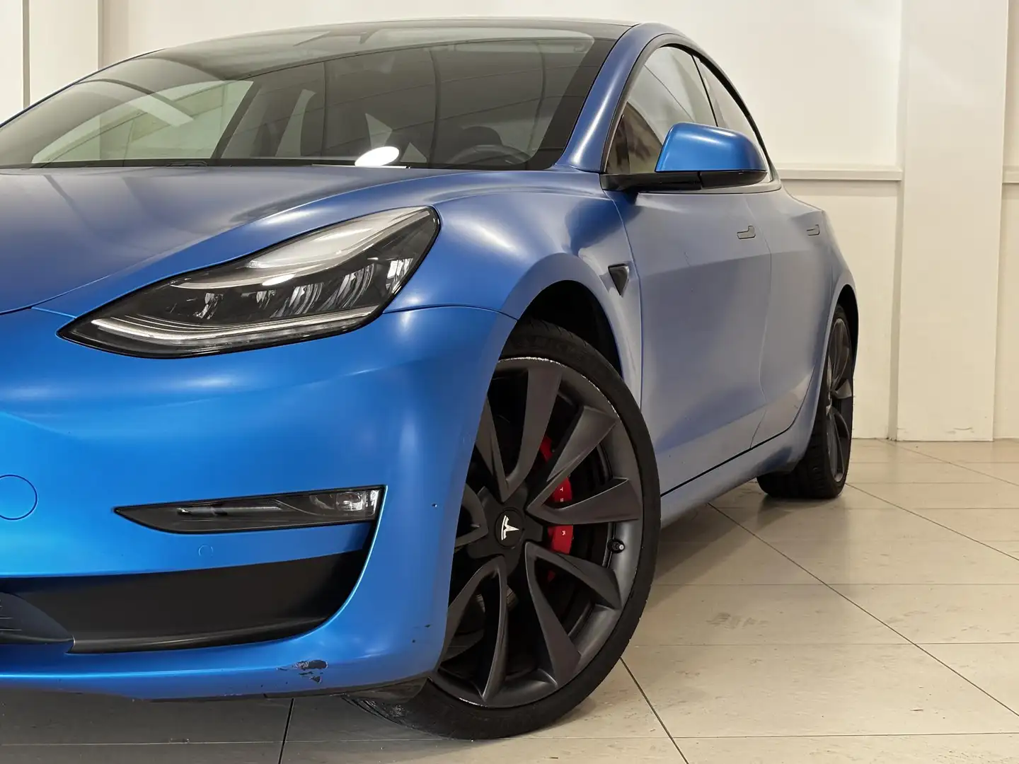Tesla Model 3 Performance AWD 75 kWh 89% SOH | FSD Full Self dri Blauw - 2