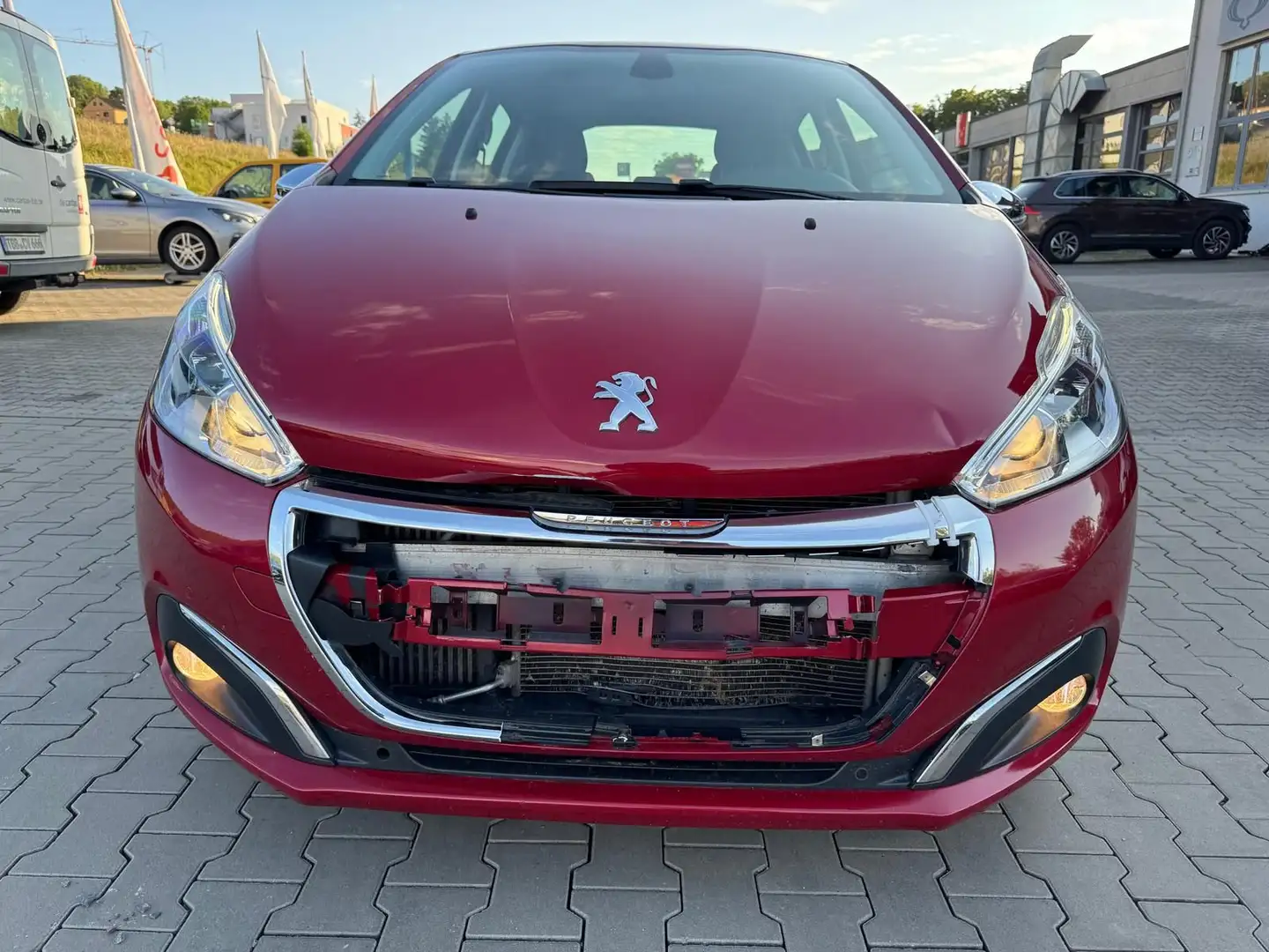 Peugeot 208 1.6 Blue-HDI FAP *ALLURE*UNFALL*HÄNDLER*EXPO Rouge - 2