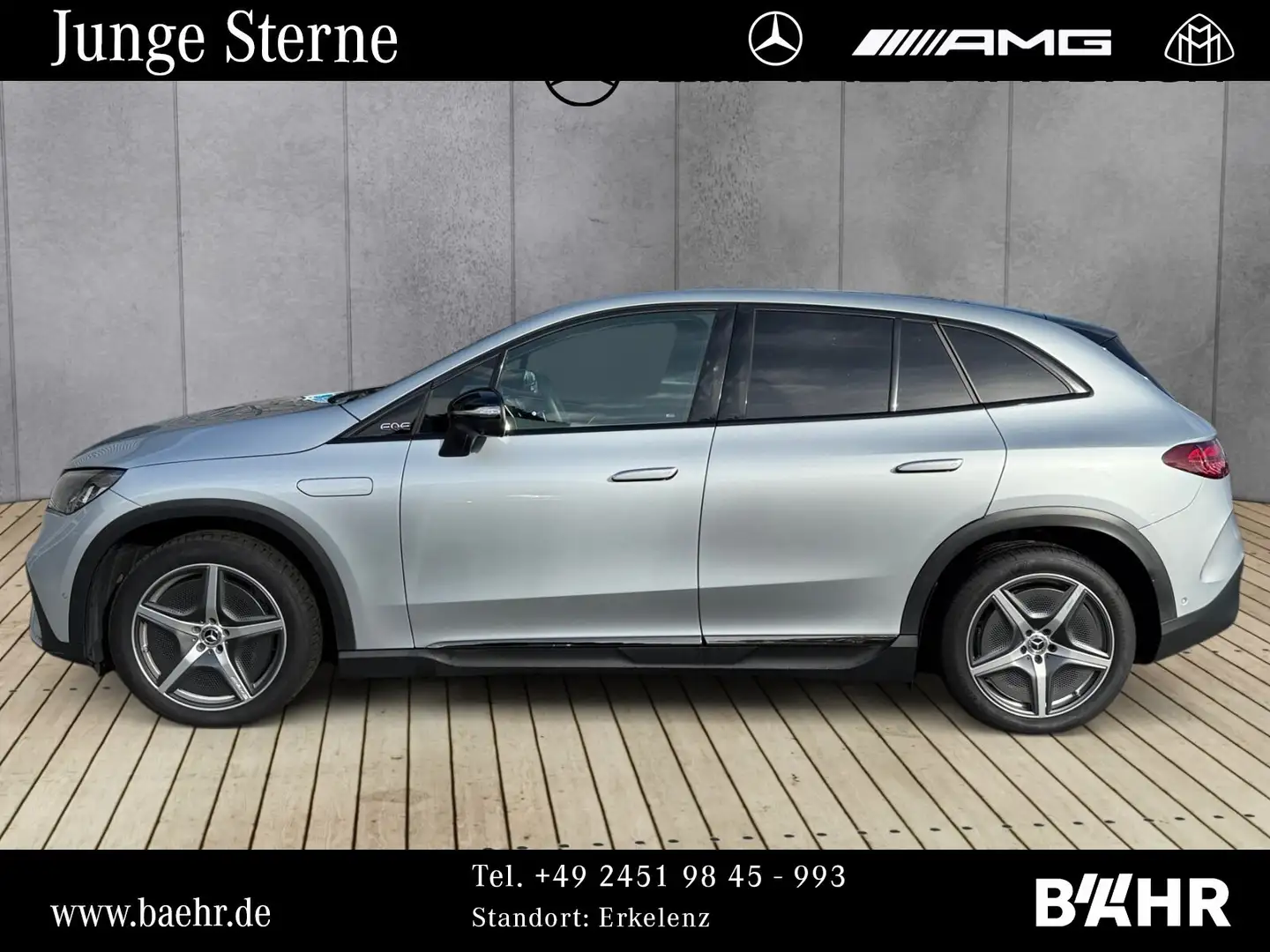 Mercedes-Benz EQE SUV EQE 300 SUV AMG+Night/Pano/Distronic/360°/LMR20" Silber - 2