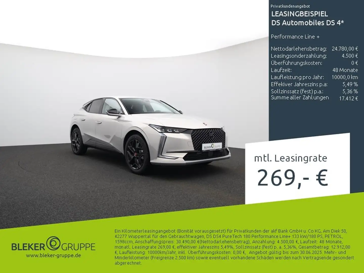 DS Automobiles DS 4 Performance Line + Argent - 2