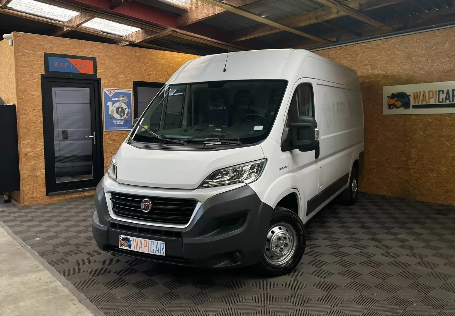 Fiat Ducato 2.3d L2H2*navi*clim*attache remorque* tva Blanco - 2