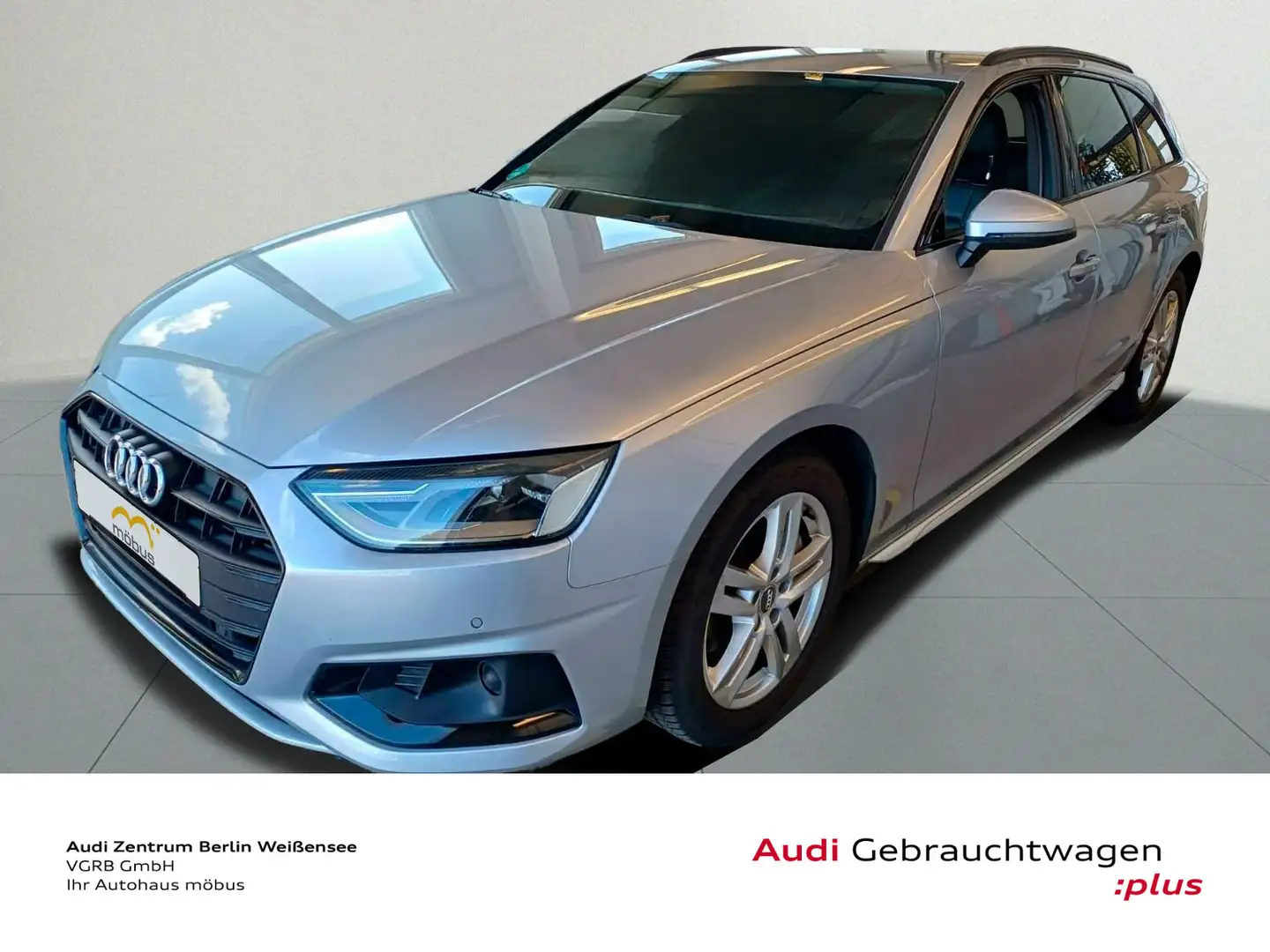 Audi A4 40 TDI S-TRO*ACC*AHK*LEDER*APP*NAV*PDC* Silber - 2