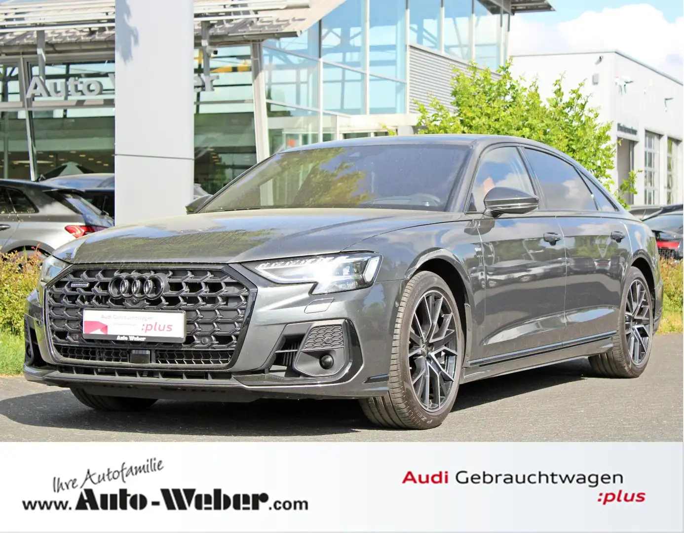 Audi A8 Lang 60TFSI S LINE BLACK PANO B&O ADV.UPE193 Grau - 1