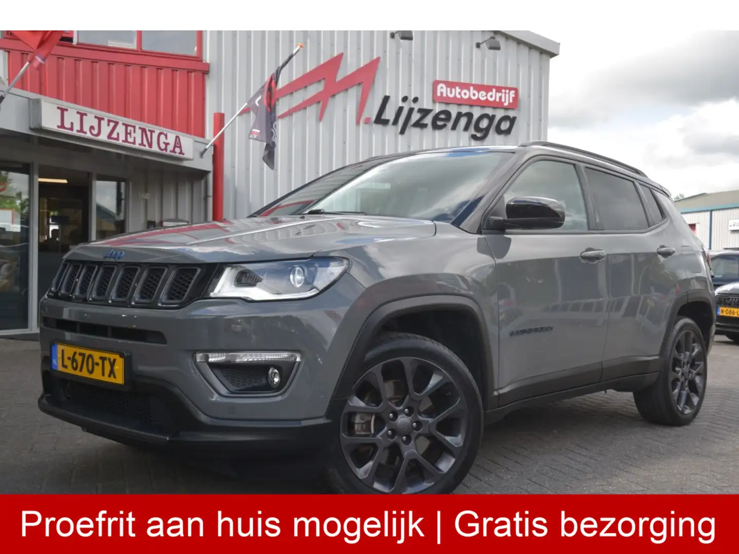 Jeep Compass 4xe 240 Plug-in Hybrid Electric S Carplay | Leer | Grijs - 1