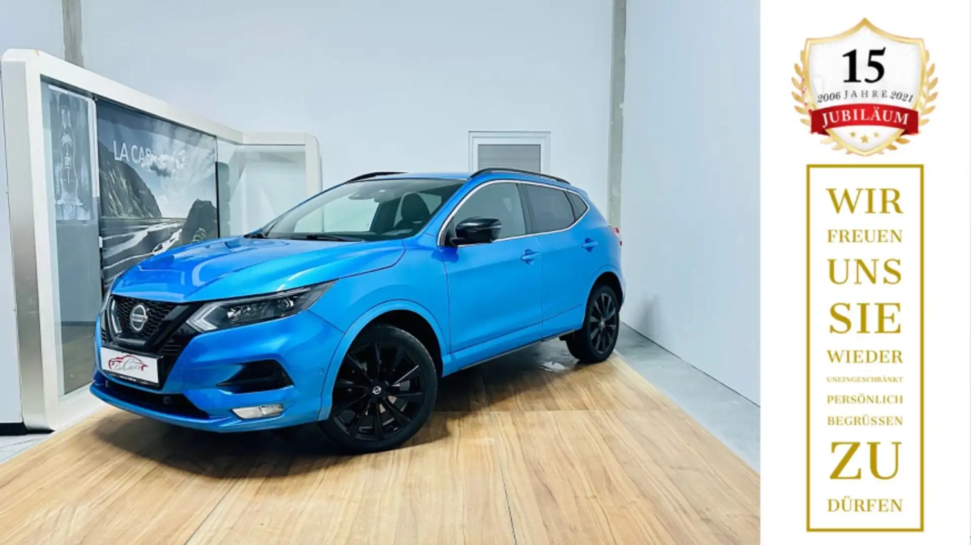 Nissan Qashqai N-Tec *Navi *Leder *LED *Aus 1 Hand Blauw - 1