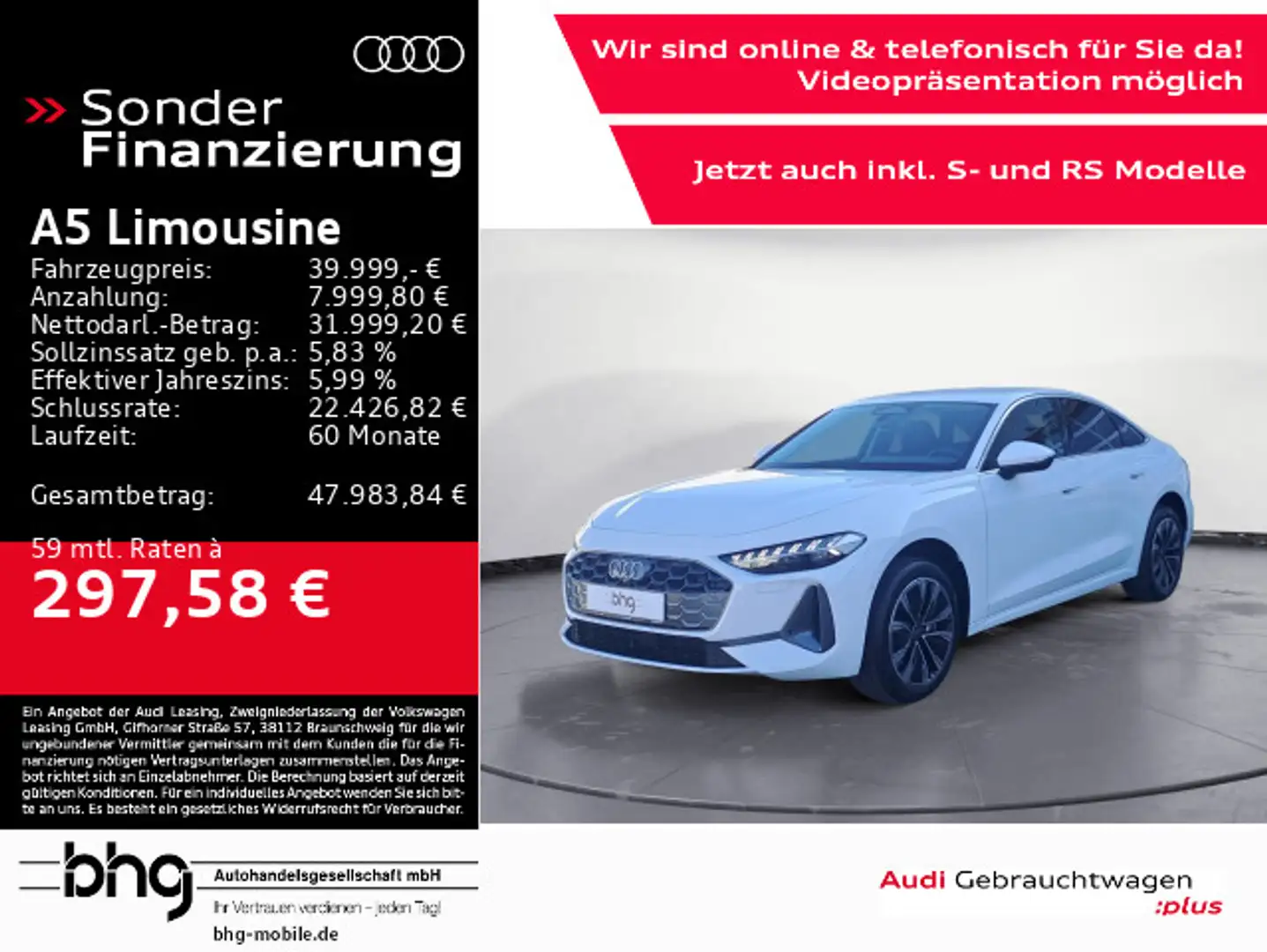 Audi A5 TFSI S tronic Bianco - 1