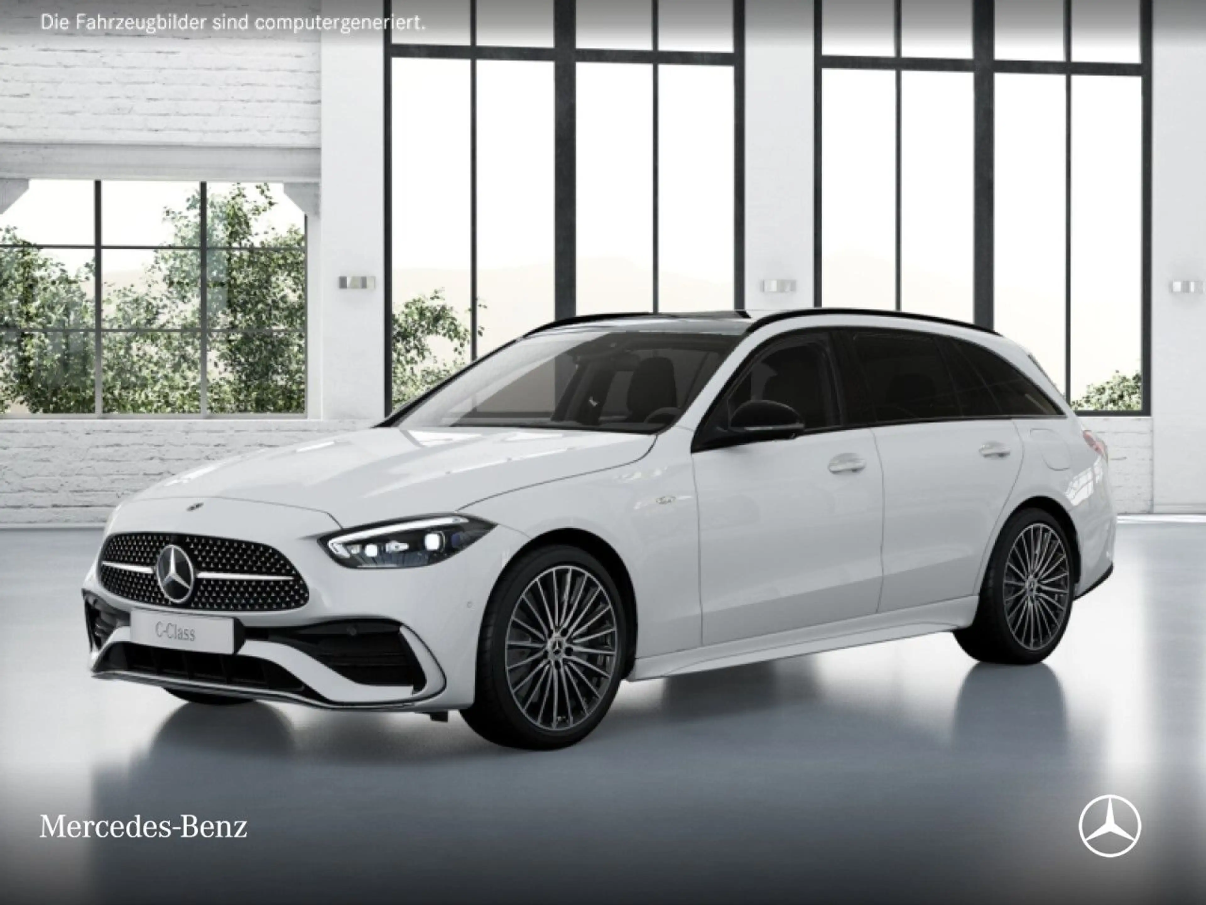 Mercedes-Benz C 300 e T AMG+NIGHT+PANO+360+BURMESTER+19"+TOTW+9G — photo 13