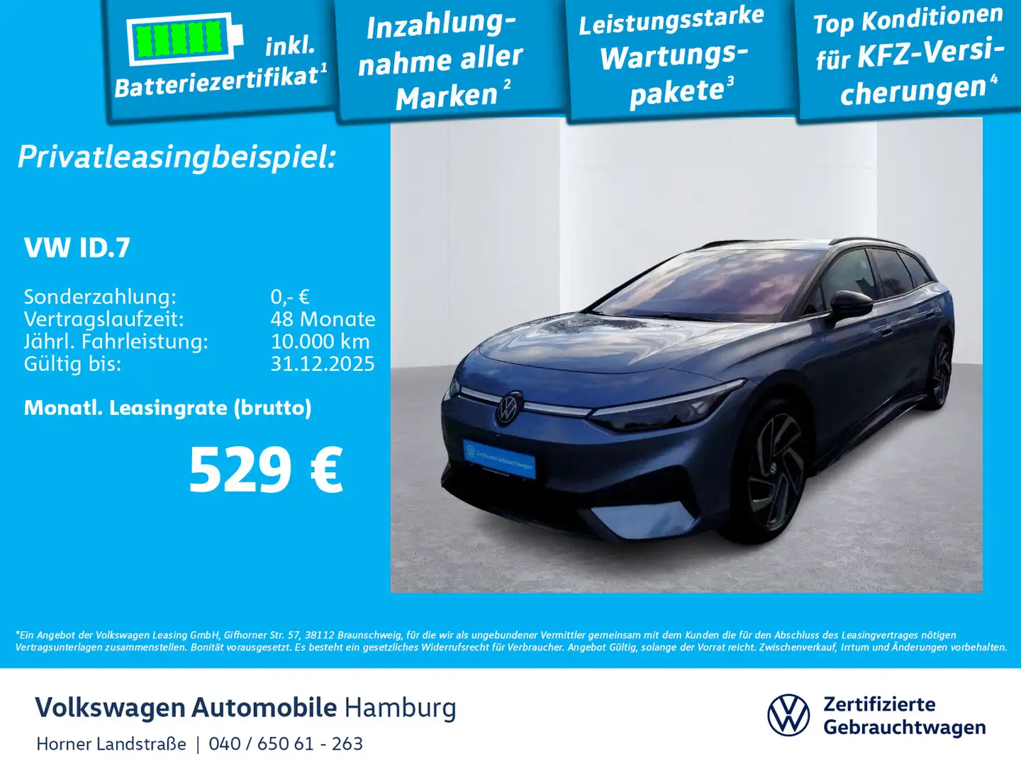 Volkswagen ID.7 Tourer Pro S AHK Head up Display Sitzhzg Bleu - 1