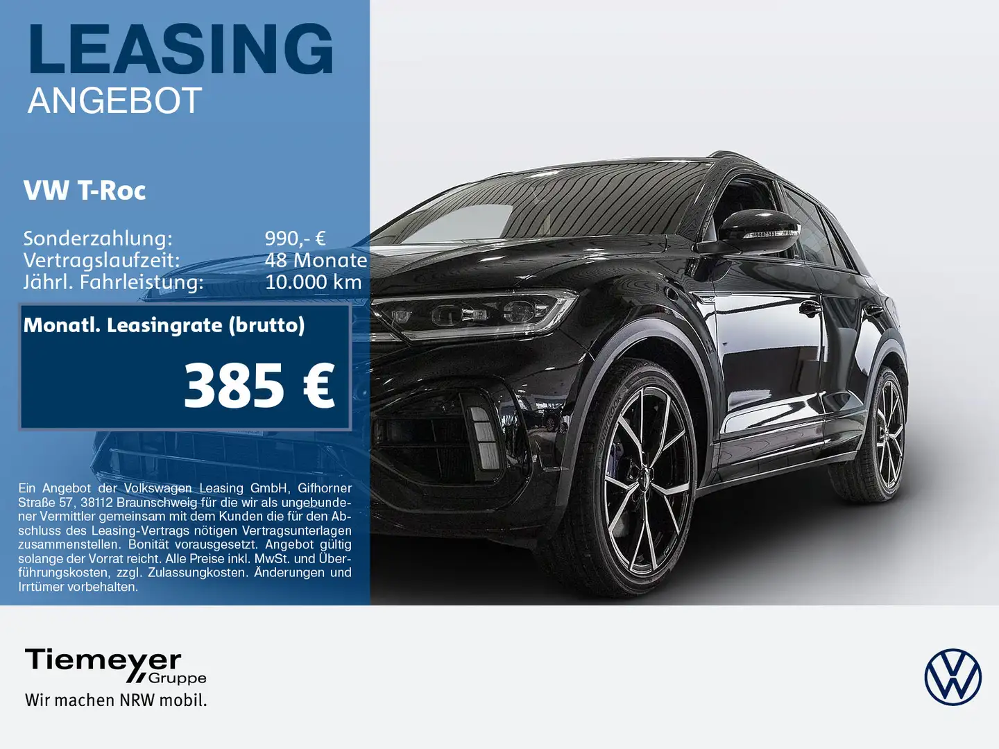 Volkswagen T-Roc 2.0 TSI OPF DSG R 4MOTION IQ.LIGHT PANO IQ Schwarz - 1