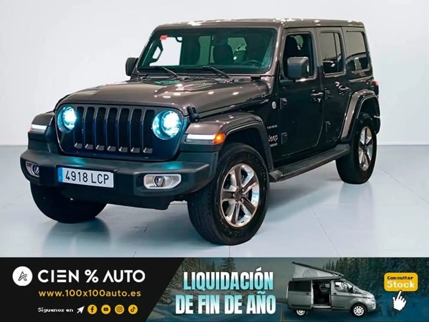 Jeep Wrangler Unlimited 2.2CRD Sahara 8ATX Gris - 1