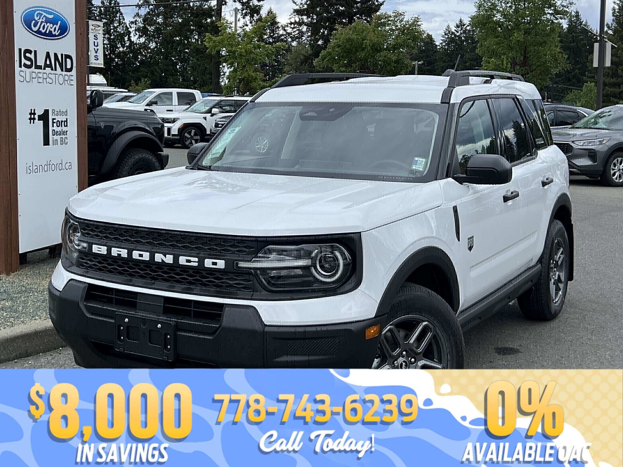 White 2026 Ford Bronco Sport SUV / Crossover All-Wheel Drive 8-Speed Automatic
