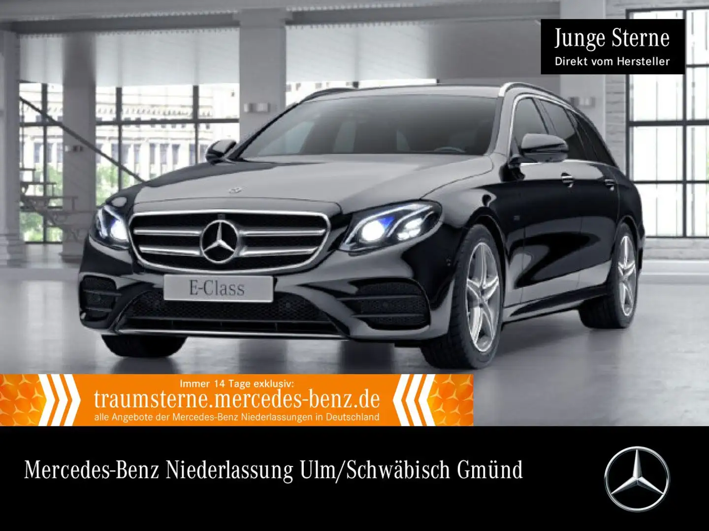 Mercedes-Benz E 300 de T AMG+360+AHK+MULTIBEAM+BURMESTER+SPUR+9G Schwarz - 1