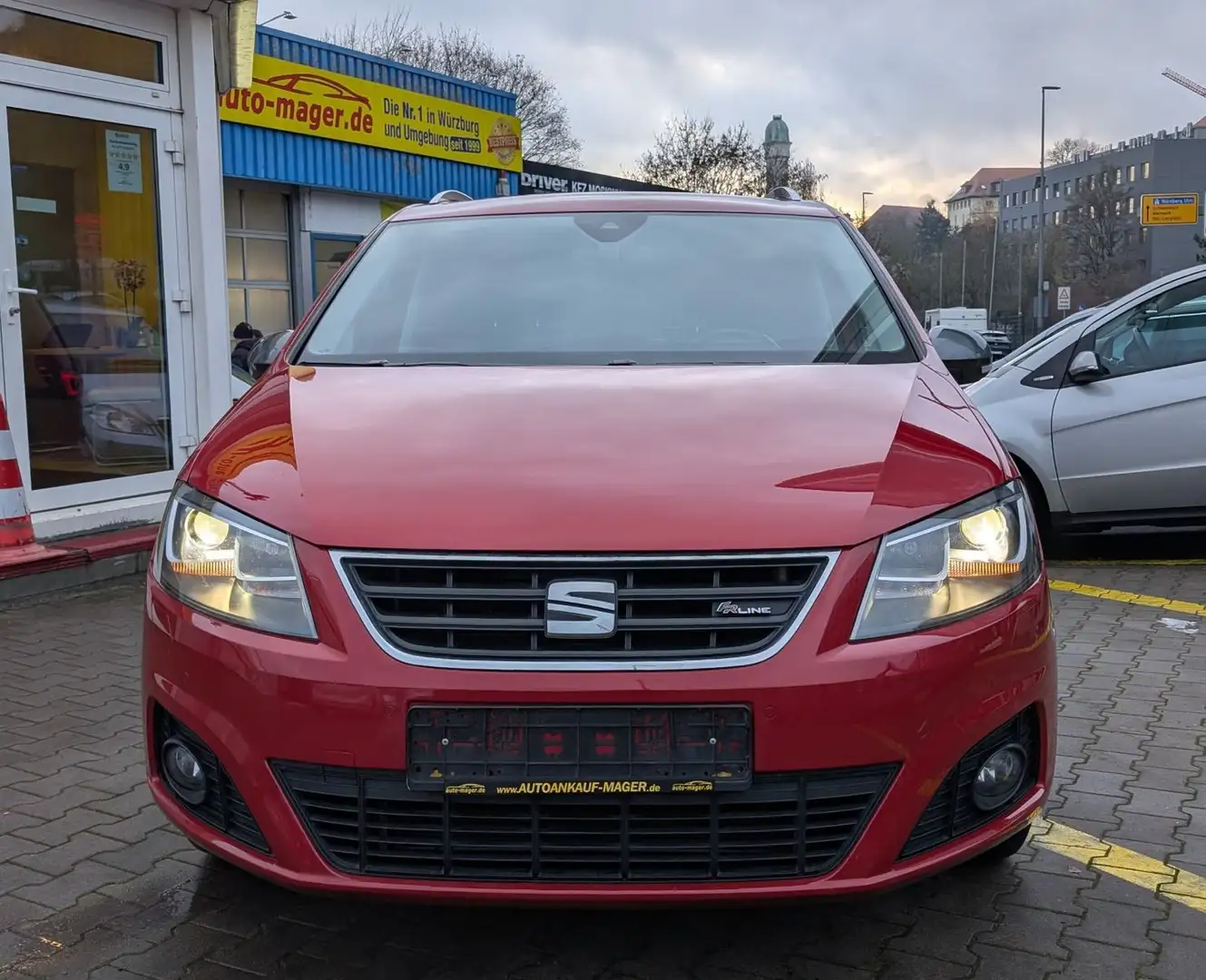 SEAT Alhambra 2.0TDI FR*2Hd*7SI*Temp*RKam*CarPlay Roşu - 2