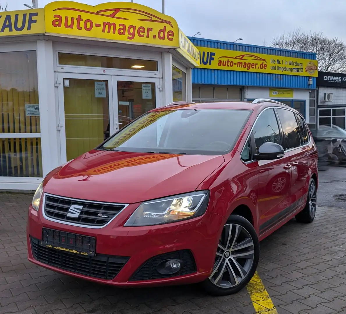 SEAT Alhambra 2.0TDI FR*2Hd*7SI*Temp*RKam*CarPlay Roşu - 1