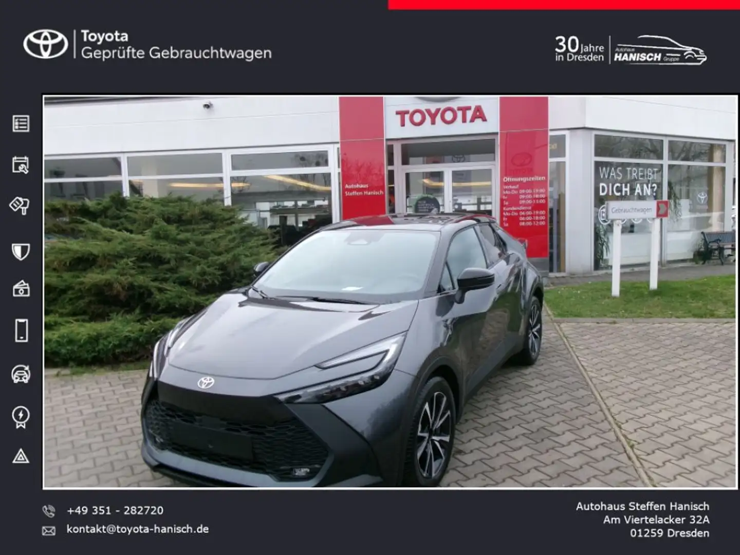Toyota C-HR 2.0 Hybrid Team Deutschland Grau - 1